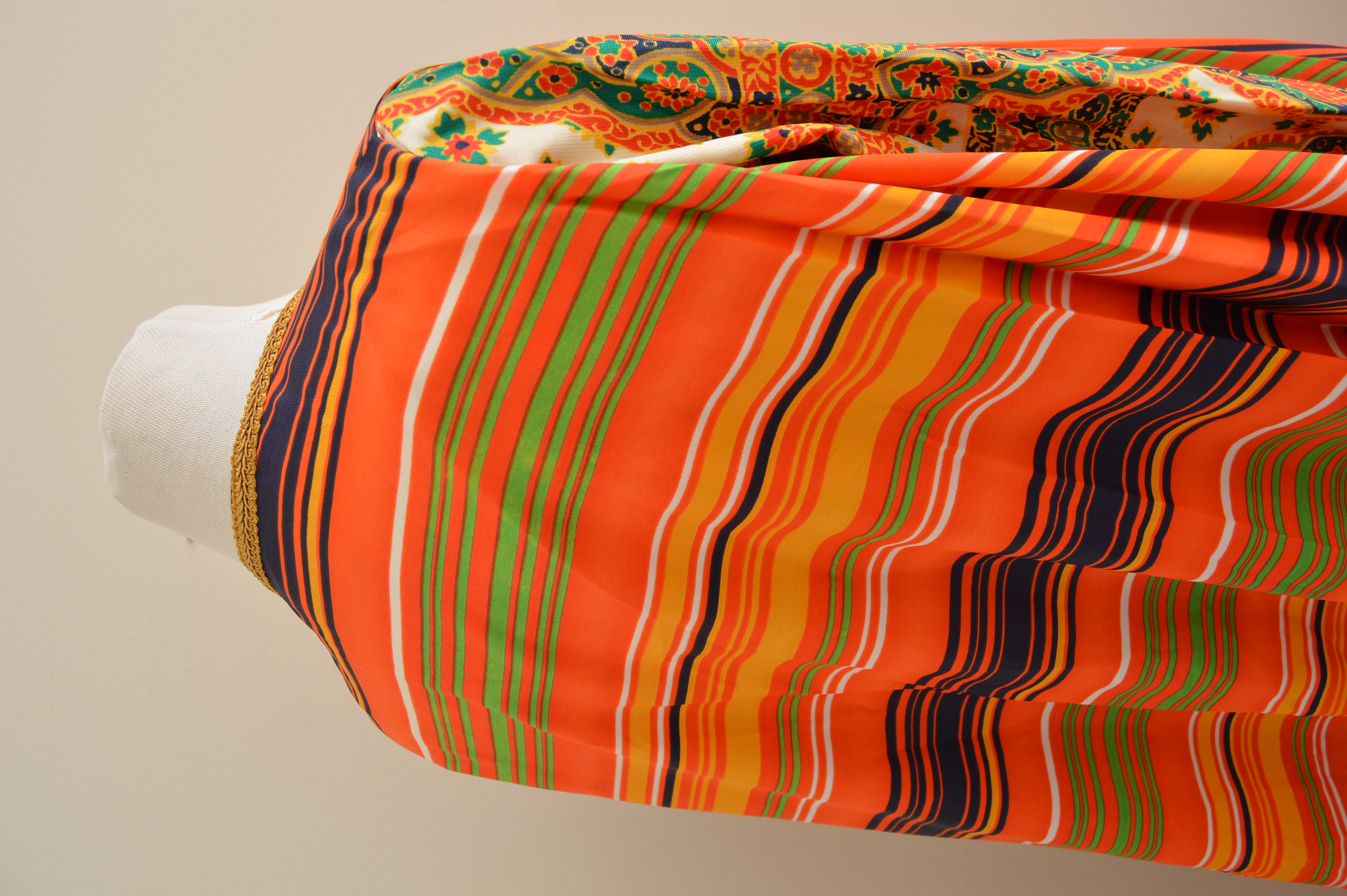 1970s Vintage Jay Morley for Fern Violette Maxi Dress with Matching Maxi Vest