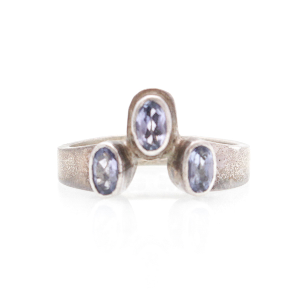 Sterling Silver Synthetic Spinel Ring