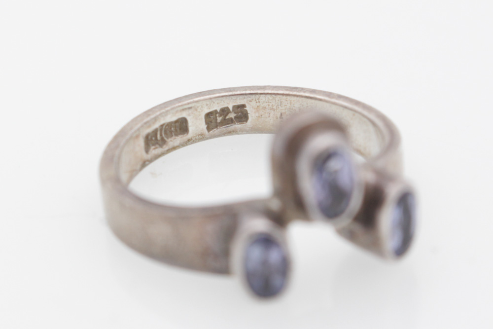 Sterling Silver Synthetic Spinel Ring