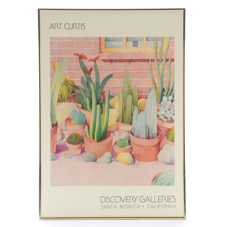 Art Curtis 1982 Exhibition Poster for Discovery Galleries, Santa Monica