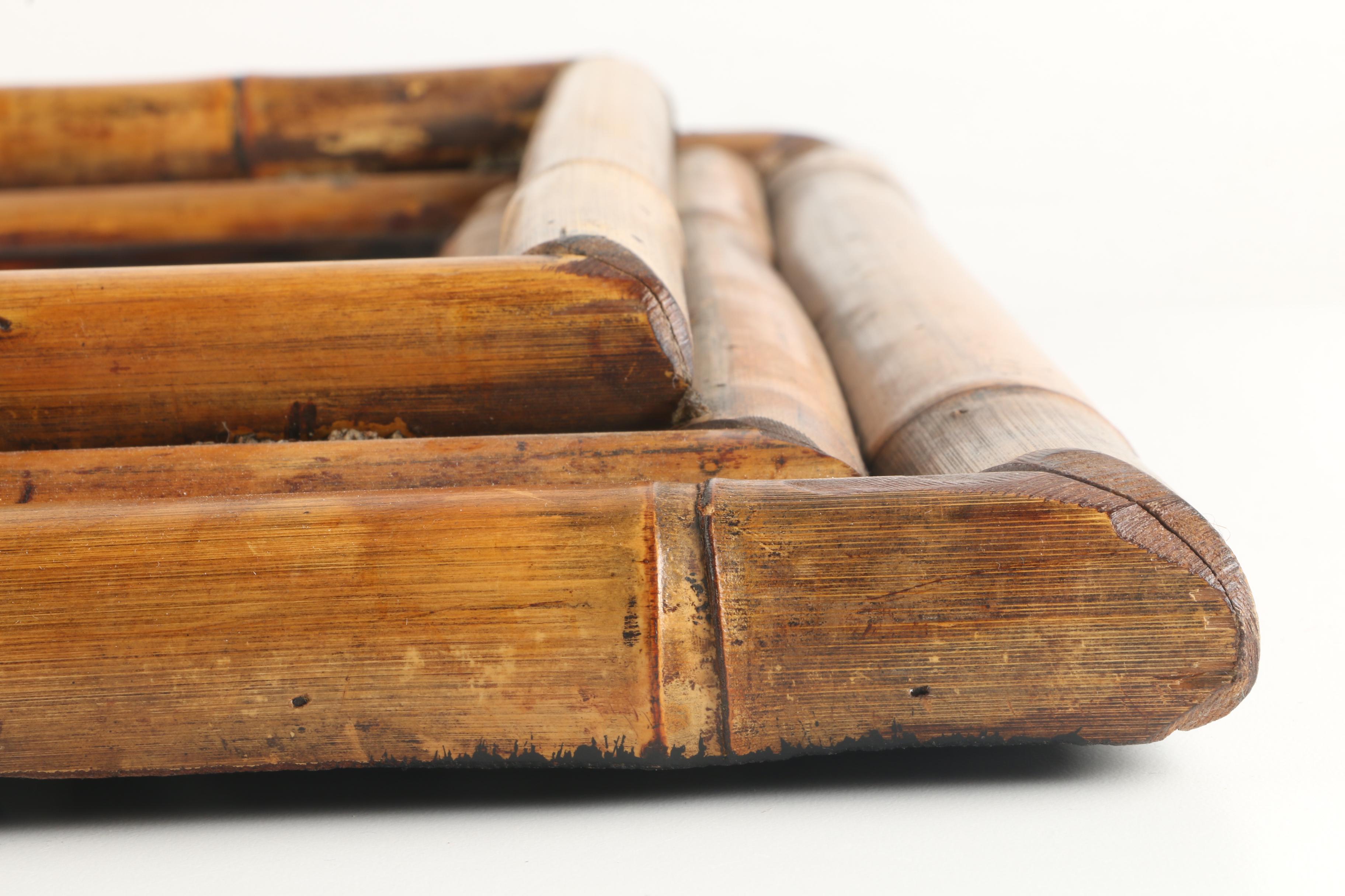 Bamboo Framed Wall Mirror