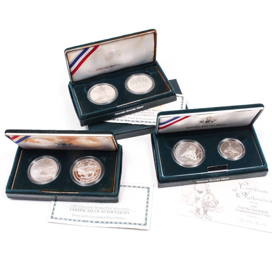 United States Mint Commemorative Silver Dollars