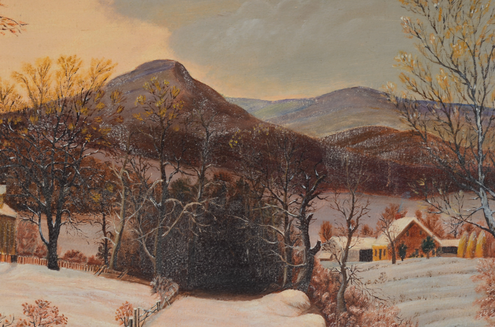 Morgan C. Howle Original Oil Painting on Board "The Country Home"