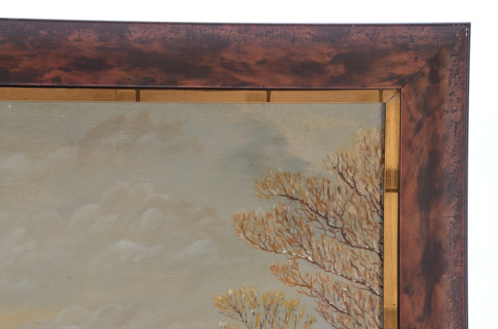 Morgan C. Howle Original Oil Painting on Board "The Country Home"