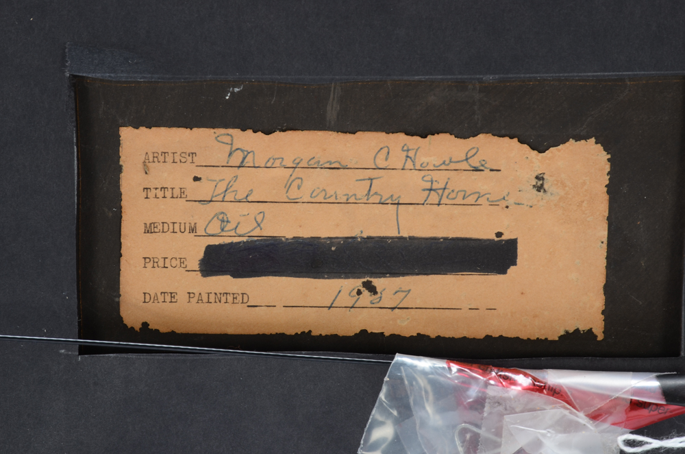 Morgan C. Howle Original Oil Painting on Board "The Country Home"