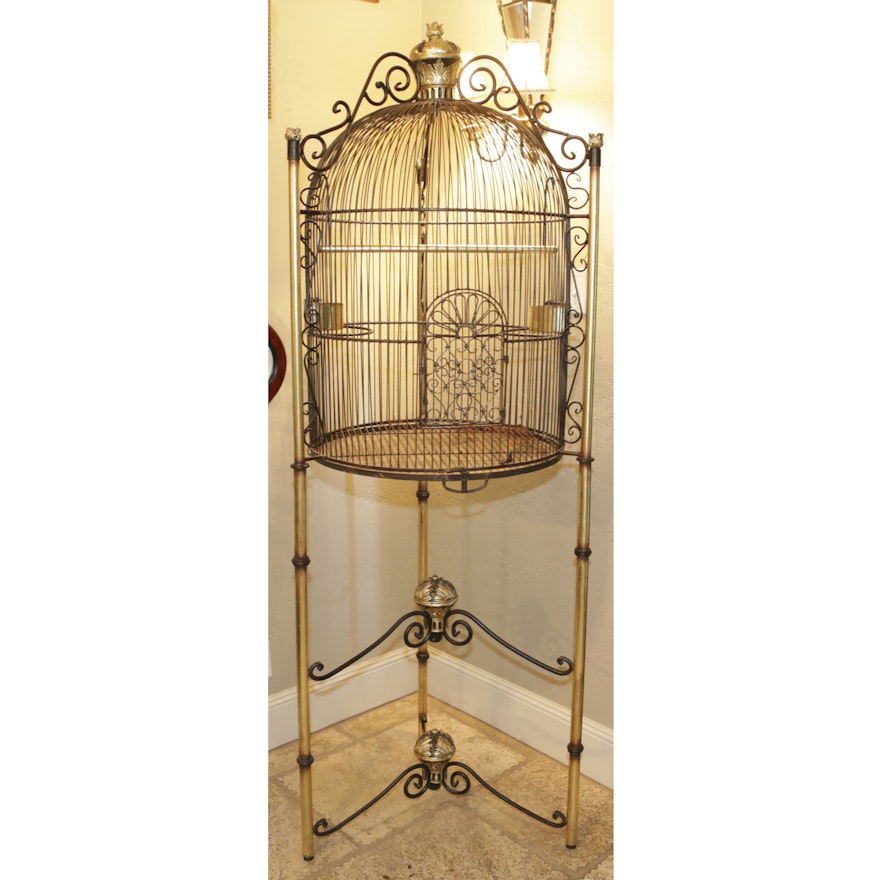 Large Decorative Metal Bird Cage