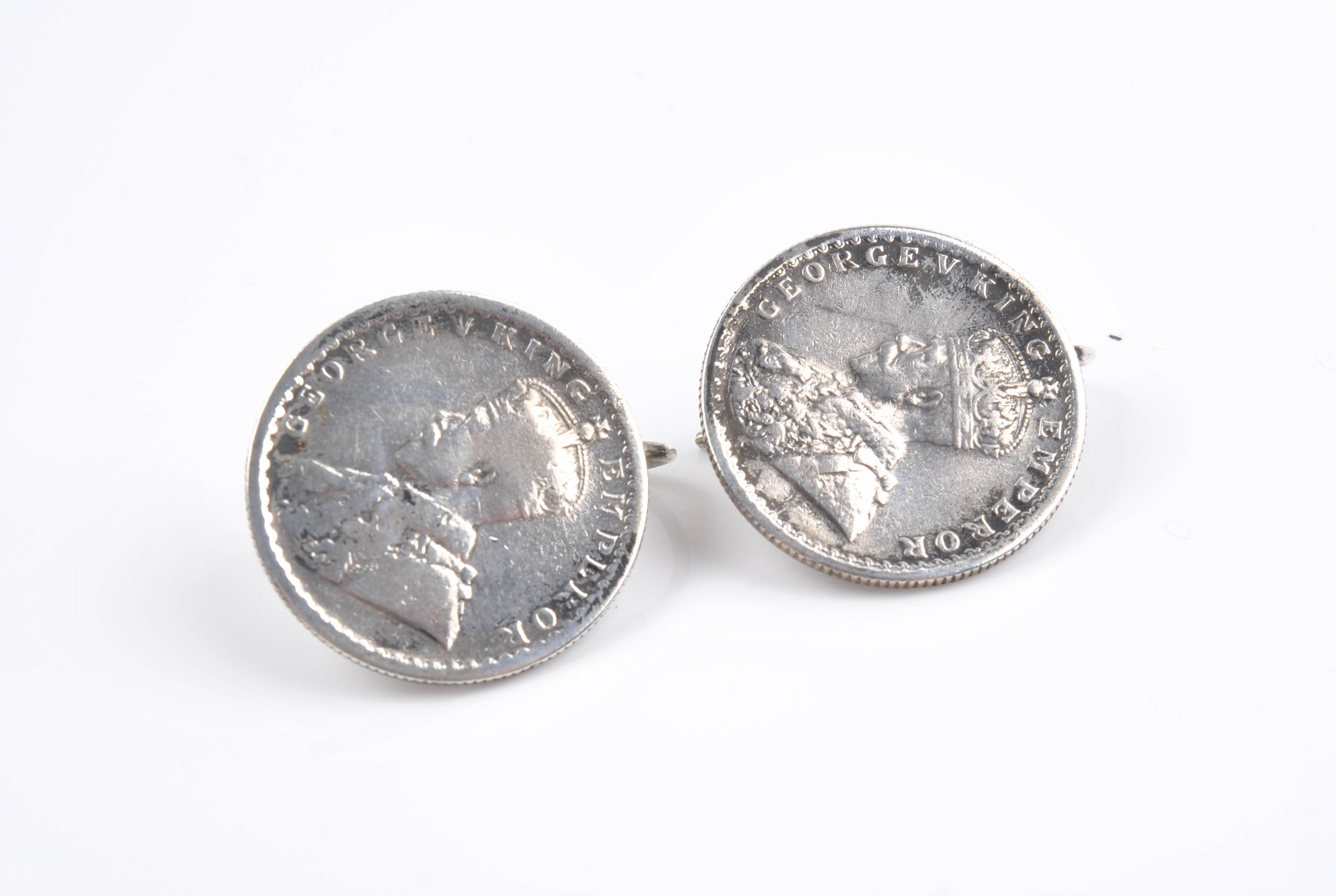 King George V Emperor Coin Ring and Earrings