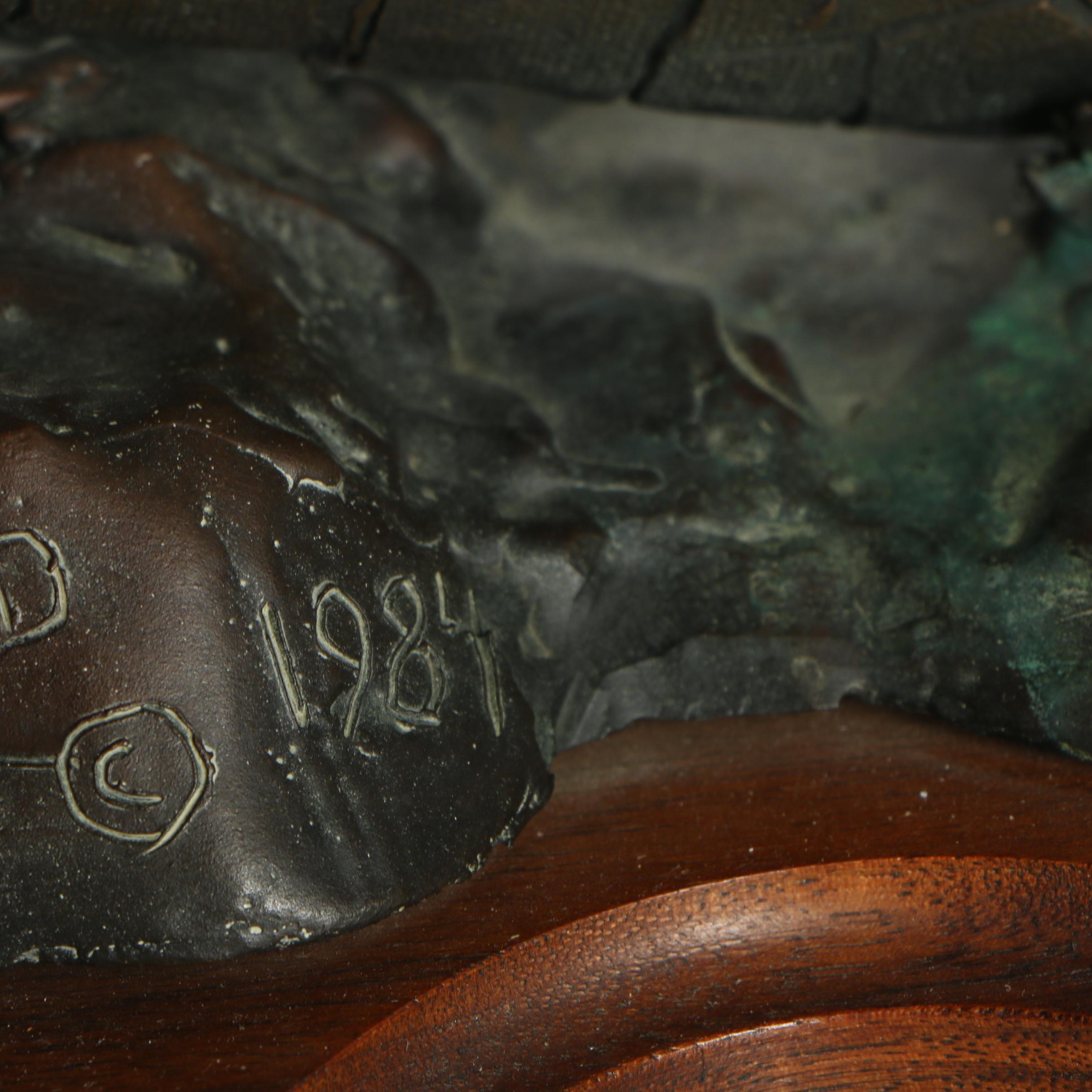 R. J. Moore Bronze Sculpture "A New Day"