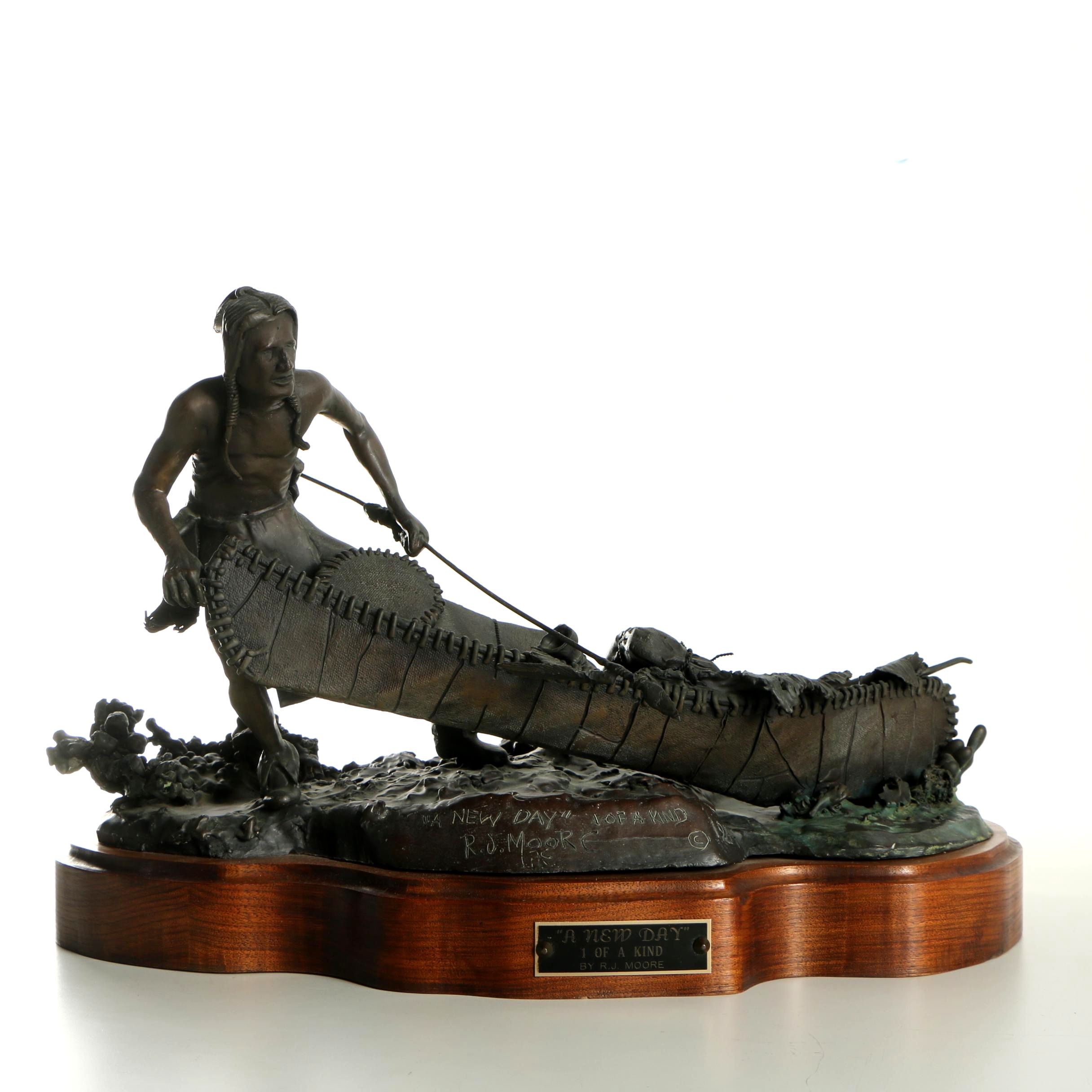 R. J. Moore Bronze Sculpture "A New Day"
