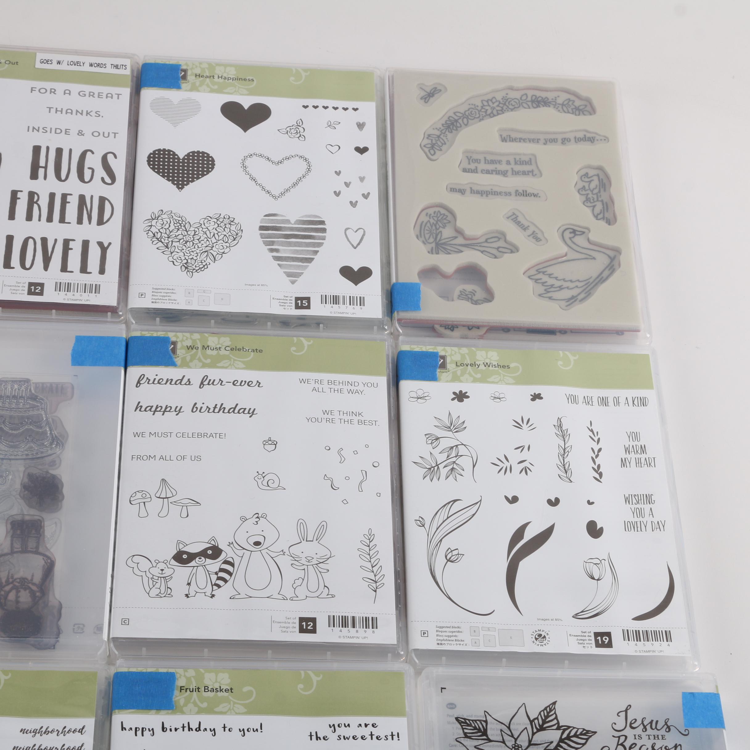 Stampin' Up! Rubber Stamp Sets and Framelits Dies