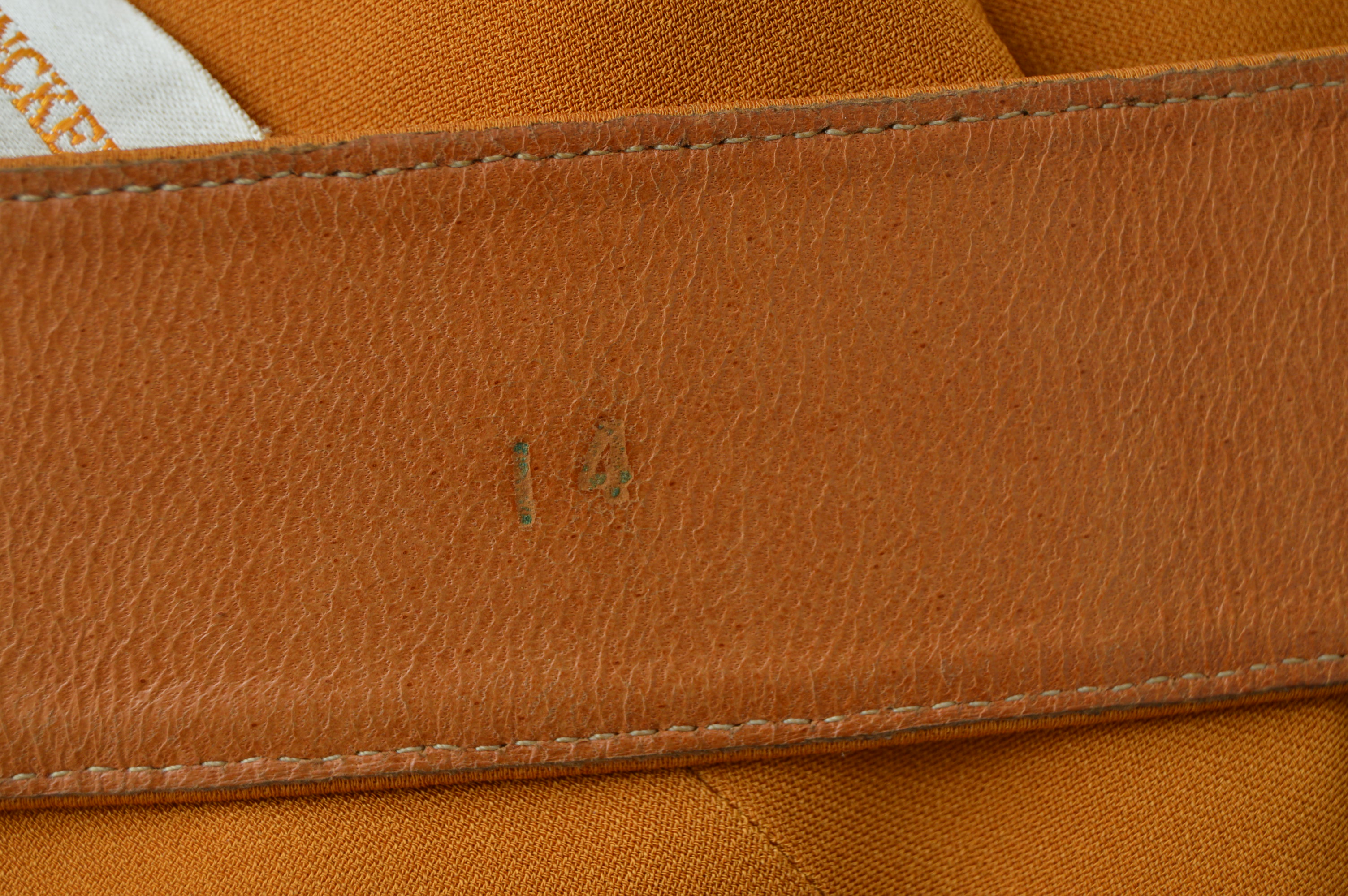 1940s Vintage Schwade Golden Saffron Crepe Dress and Coat Ensemble