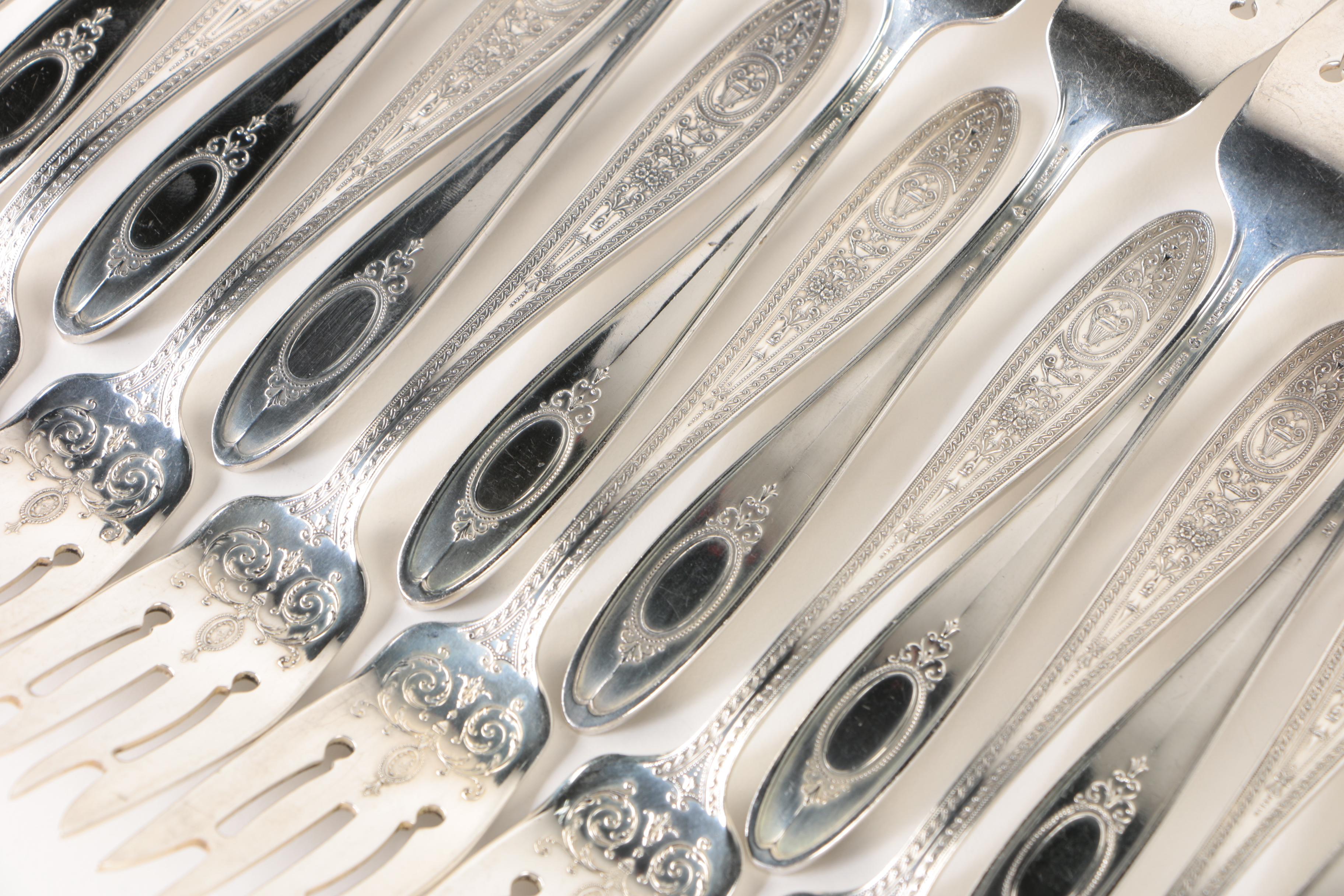 International Silver Co. "Wedgwood" Sterling Flatware Collection with Chest