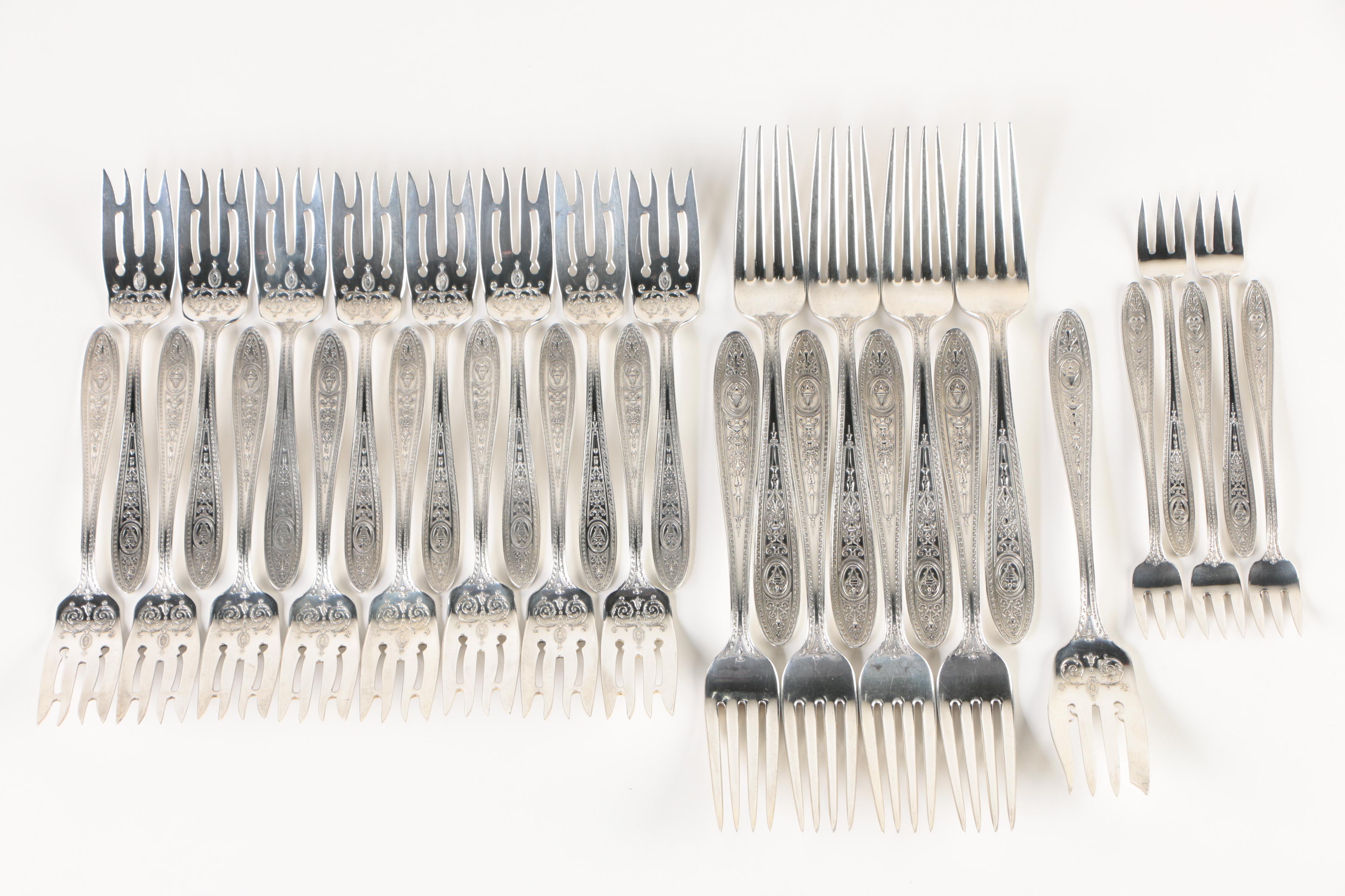 International Silver Co. "Wedgwood" Sterling Flatware Collection with Chest