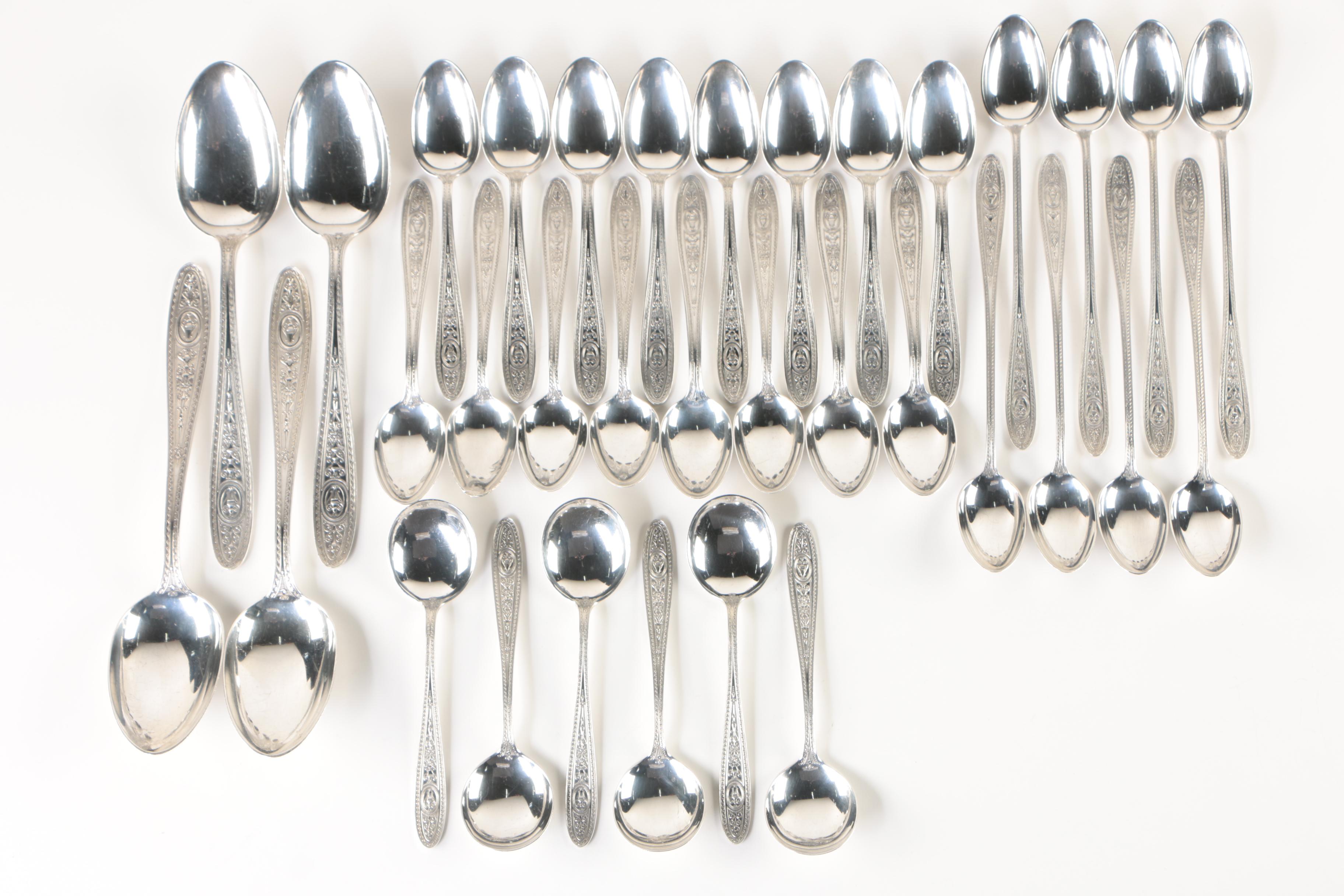 International Silver Co. "Wedgwood" Sterling Flatware Collection with Chest