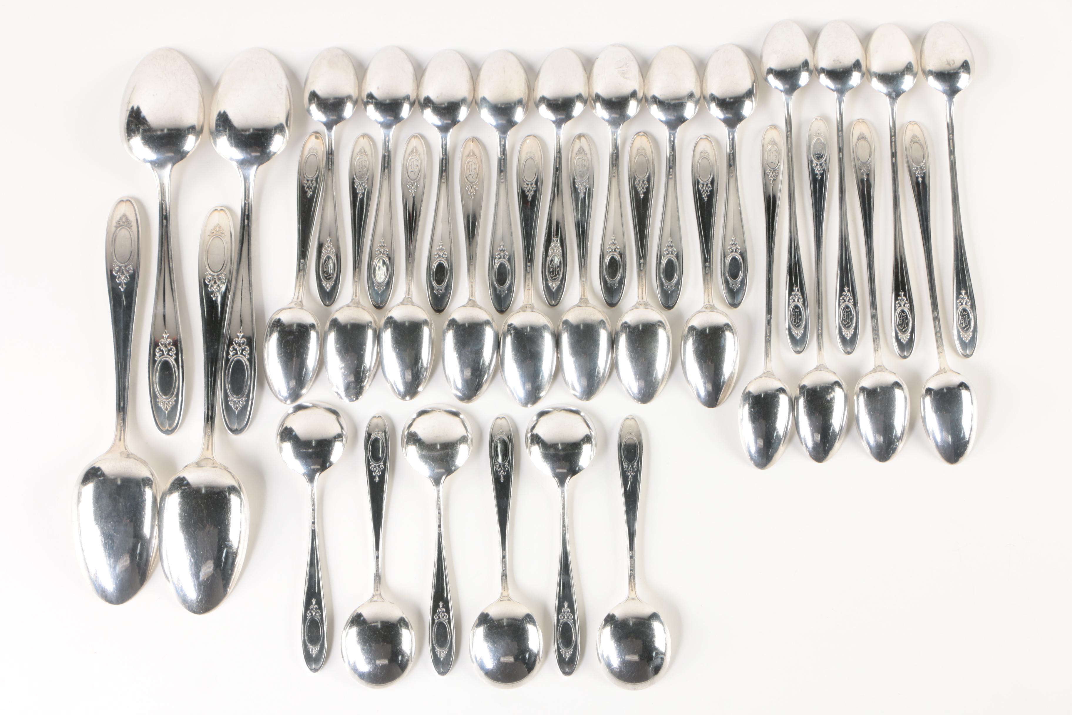 International Silver Co. "Wedgwood" Sterling Flatware Collection with Chest