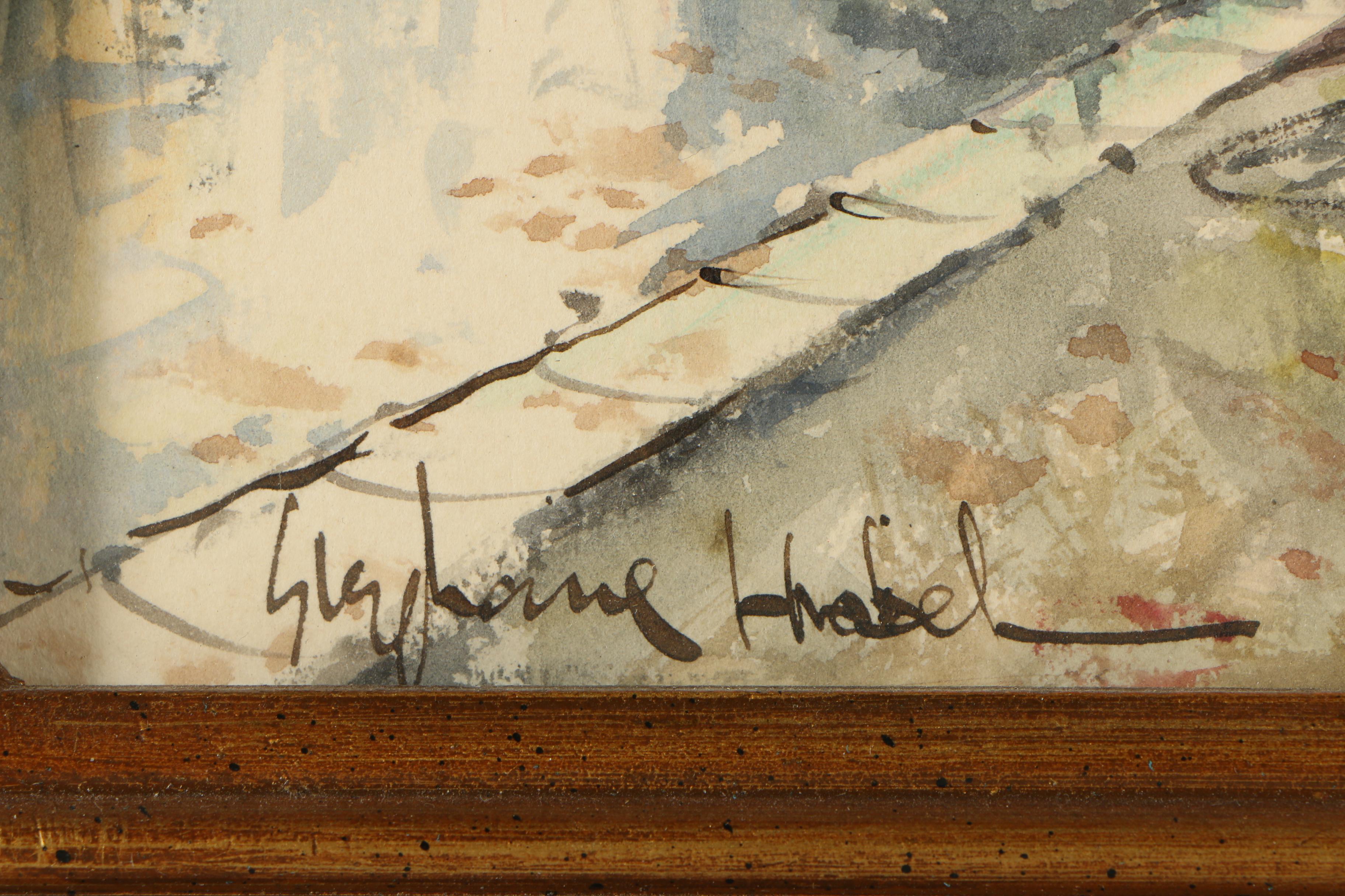 Stephane Wrobel Watercolor Paintings of French Street Scenes