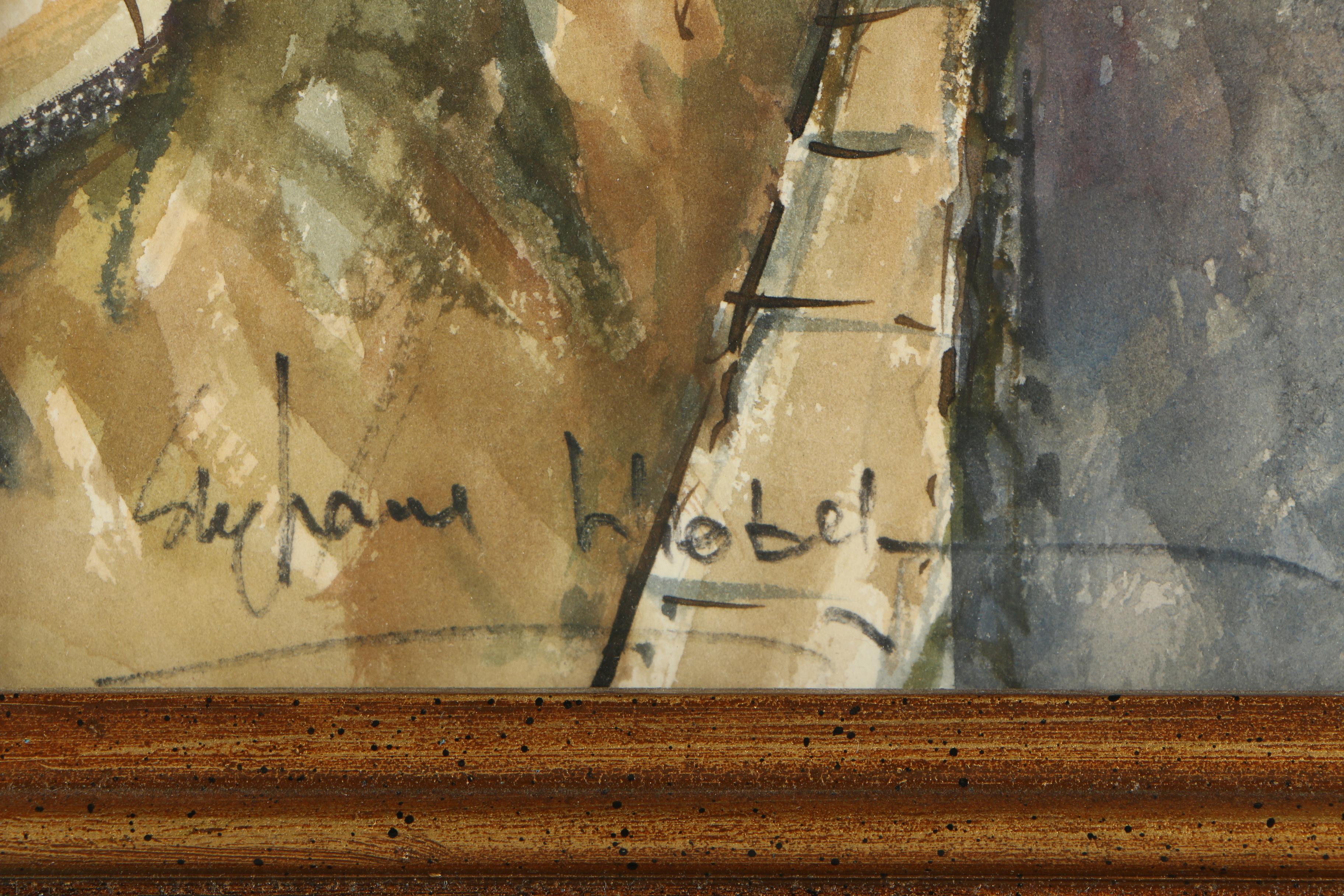 Stephane Wrobel Watercolor Paintings of French Street Scenes