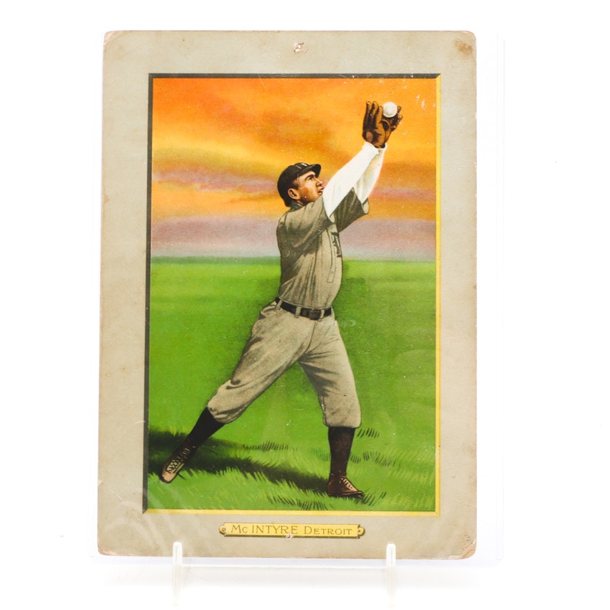 1911 Marty McIntyre Tigers Turkey Red Cabinet Baseball Card