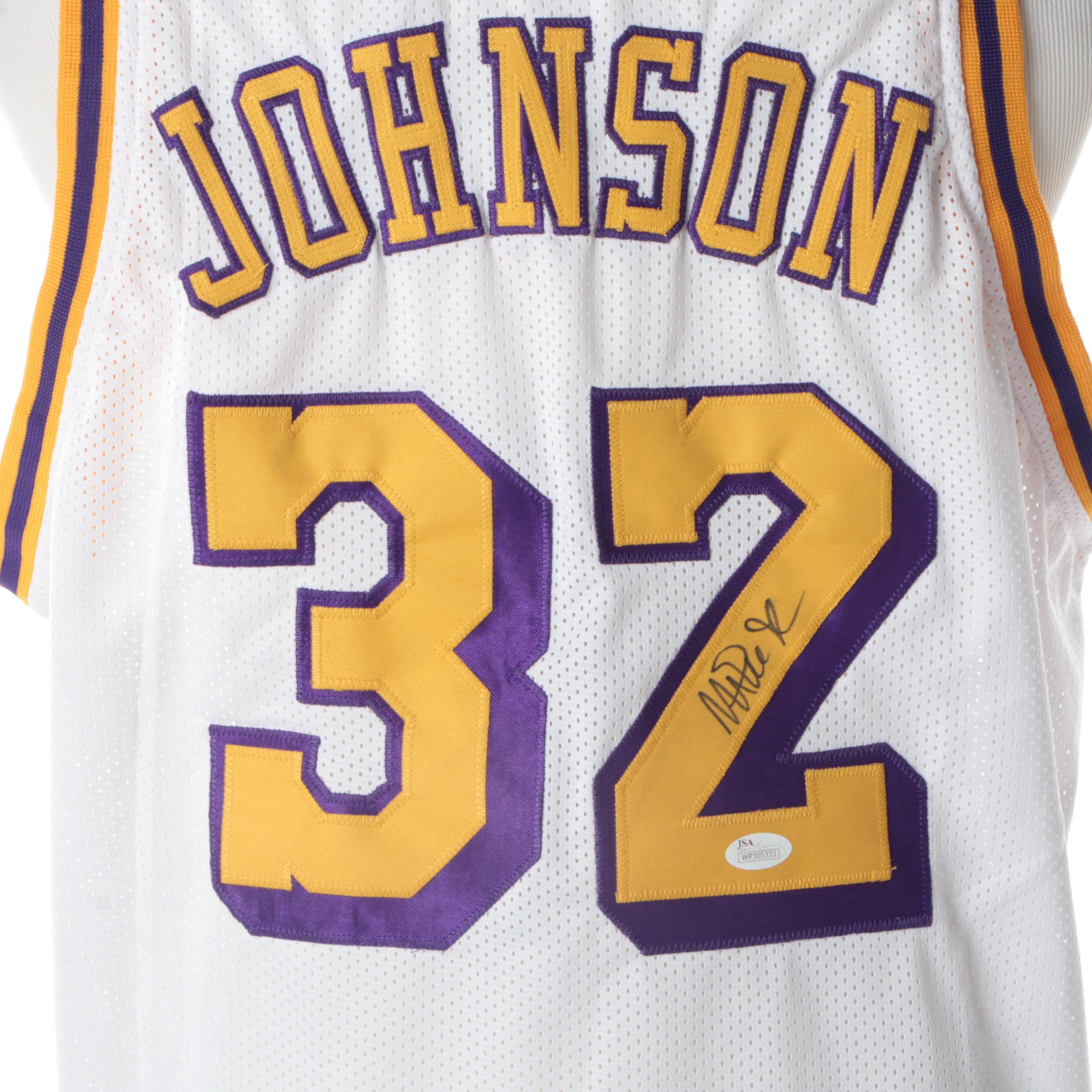 Magic Johnson Autographed Los Angeles Jersey - JSA COA