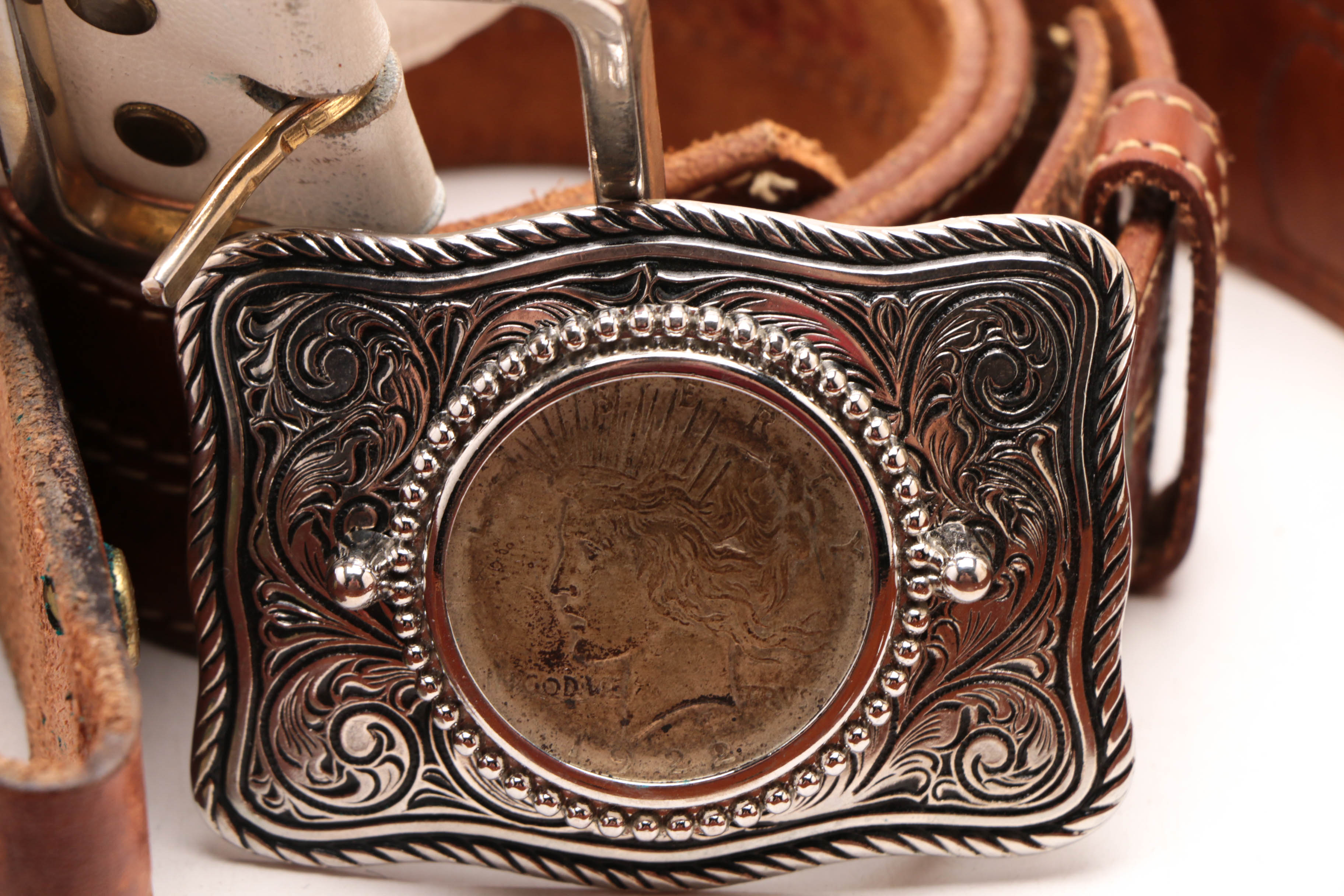 Thomas Kincade Lamp with Silver Dollar Belt and More