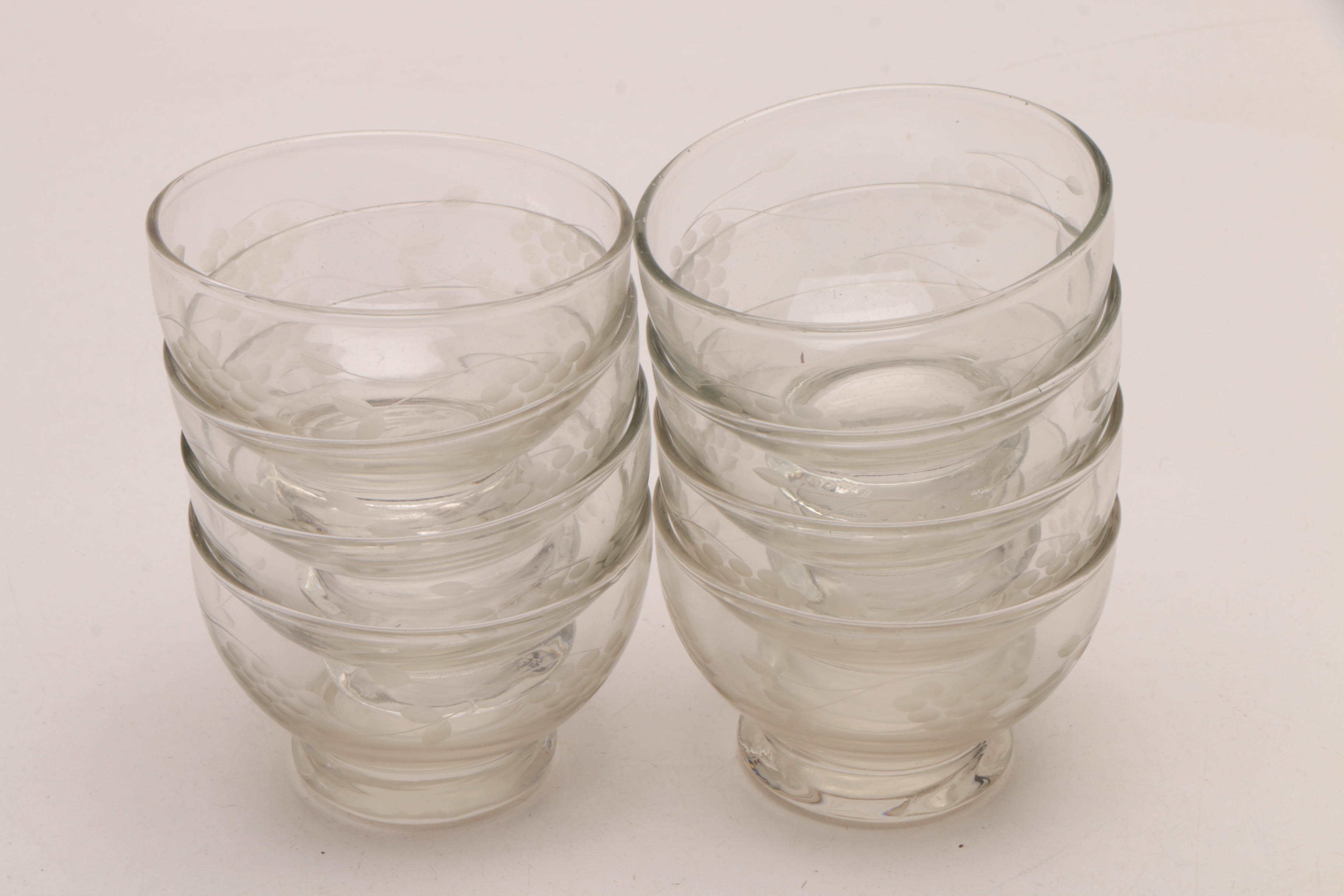 Johann Haviland Porcelain Dinnerware and Etched Glassware