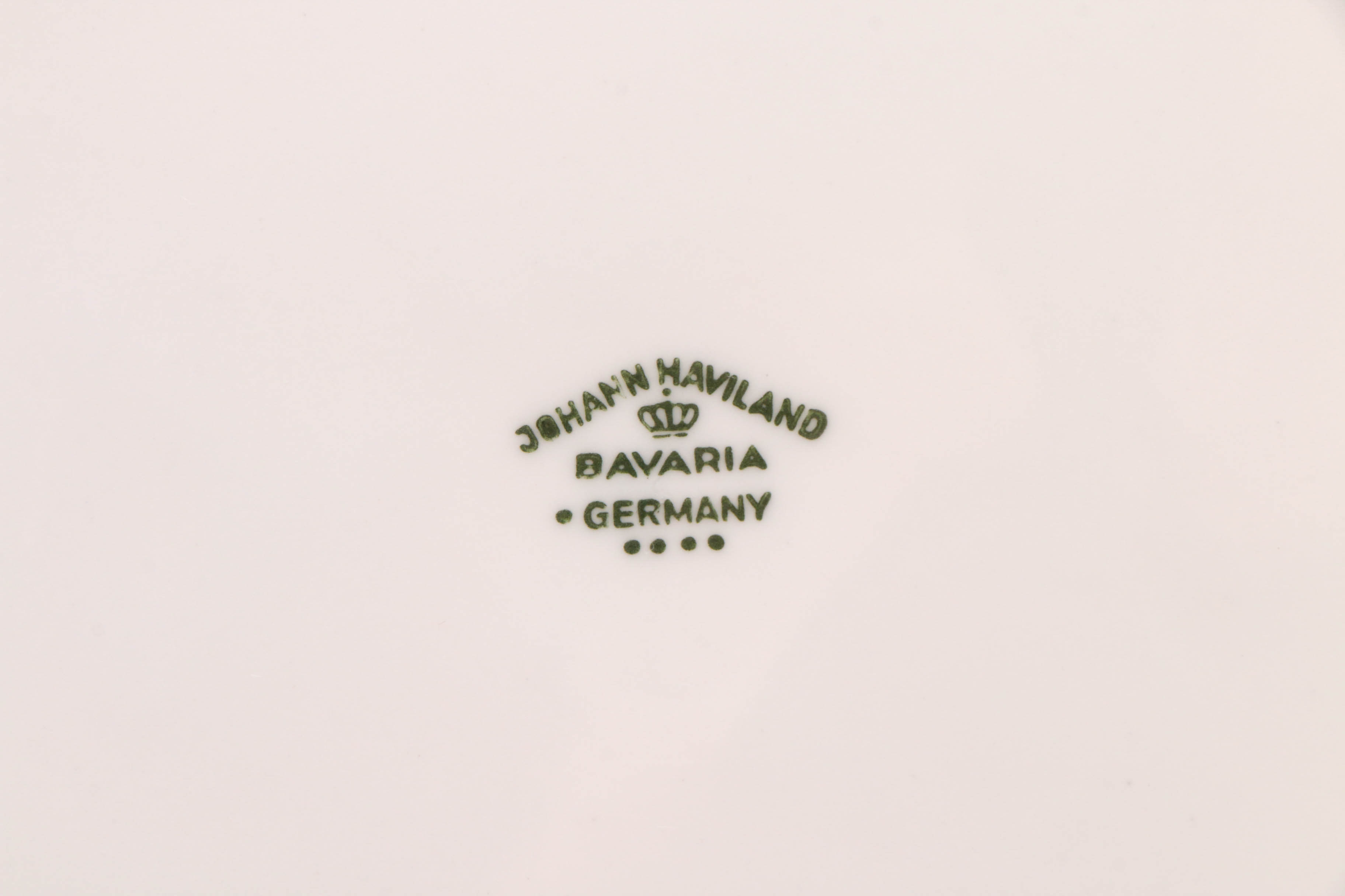 Johann Haviland Porcelain Dinnerware and Etched Glassware