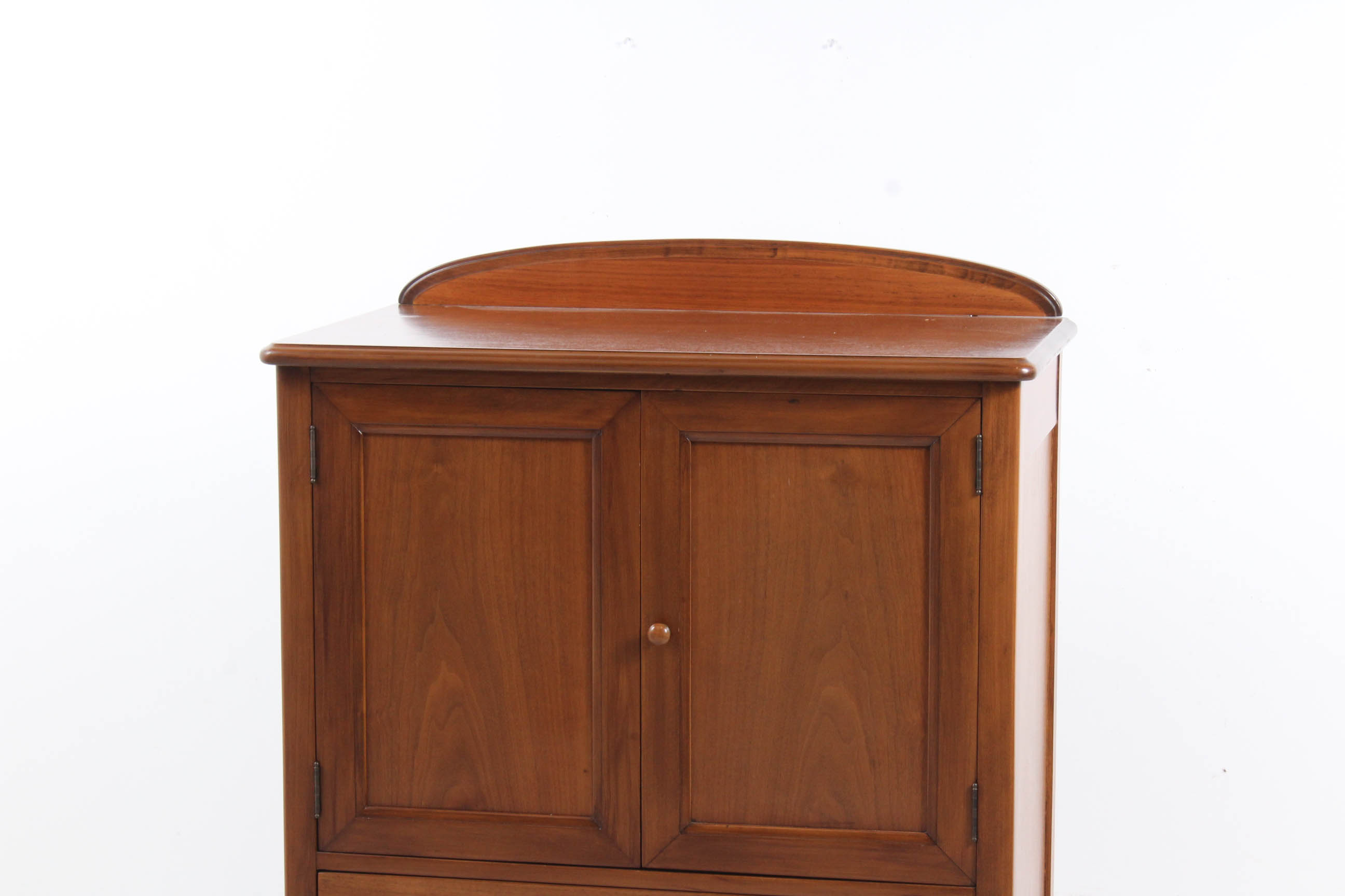 Vintage Queen Anne Style Walnut Two-Door Chest of Drawers