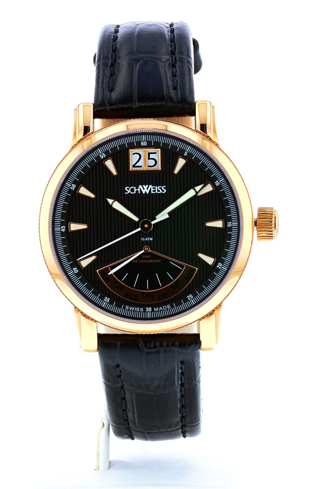Schweiss Swiss Rose Gold Stainless Steel Watch
