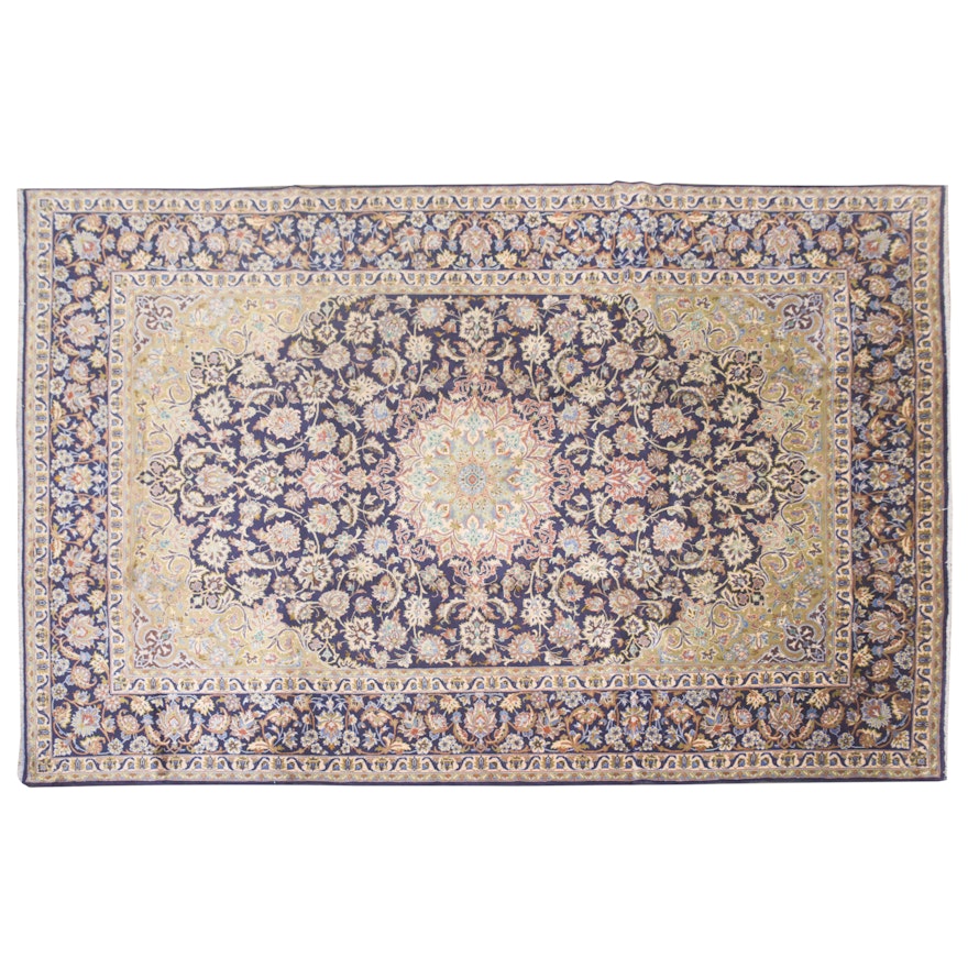 Hand-Knotted Persian Isfahan Wool Room Sized Rug