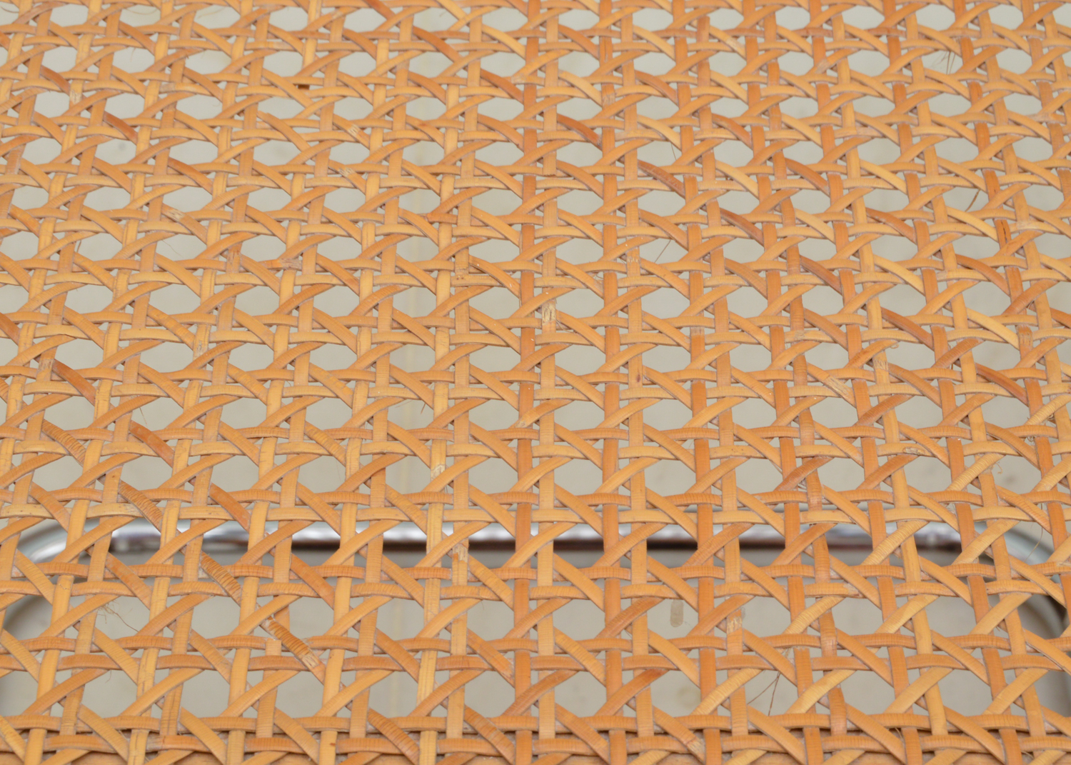 Six Cesca Chairs and Glass Top Dining Table