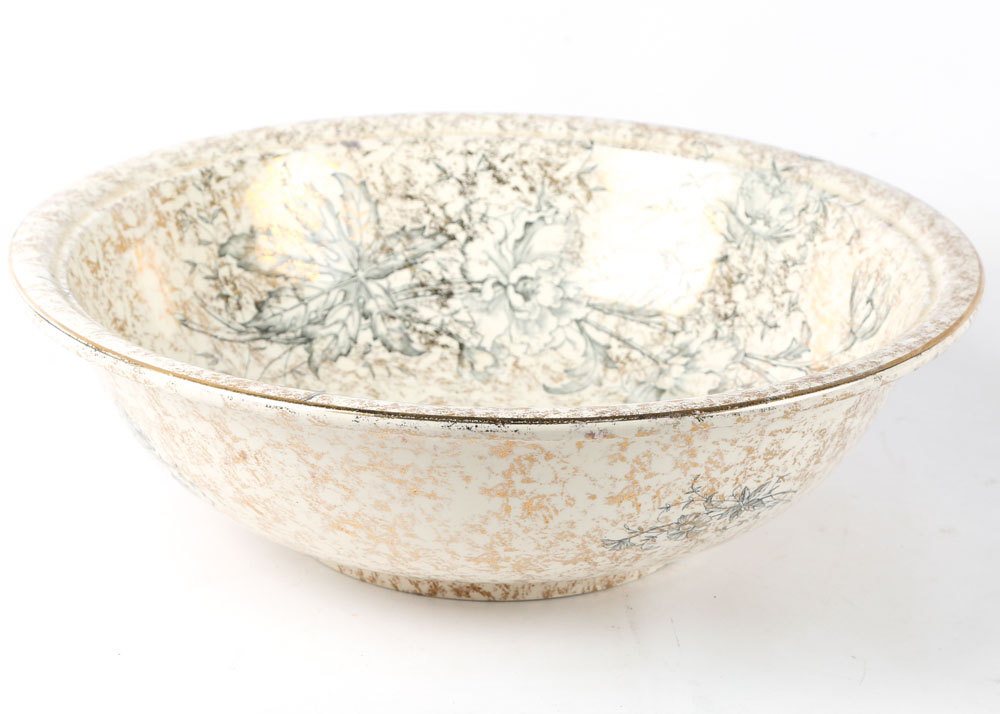 Douton Burslem Aesthetic Period Water Pitcher and Basin