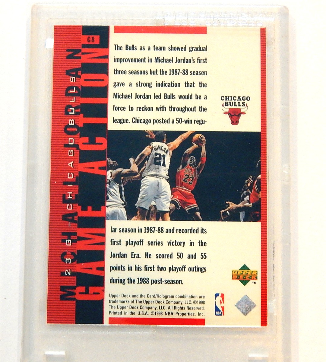 Michael Jordan 23G Upper Deck Serial Numbered 0820/2300 Basketball Card