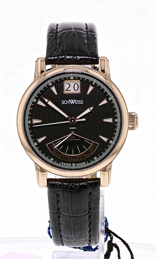 Schweiss Swiss Rose Gold Stainless Steel Wristwatch