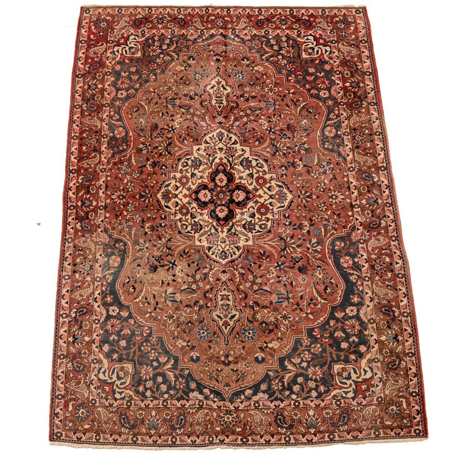 Hand-Knotted Persian Heriz Style Area Rug