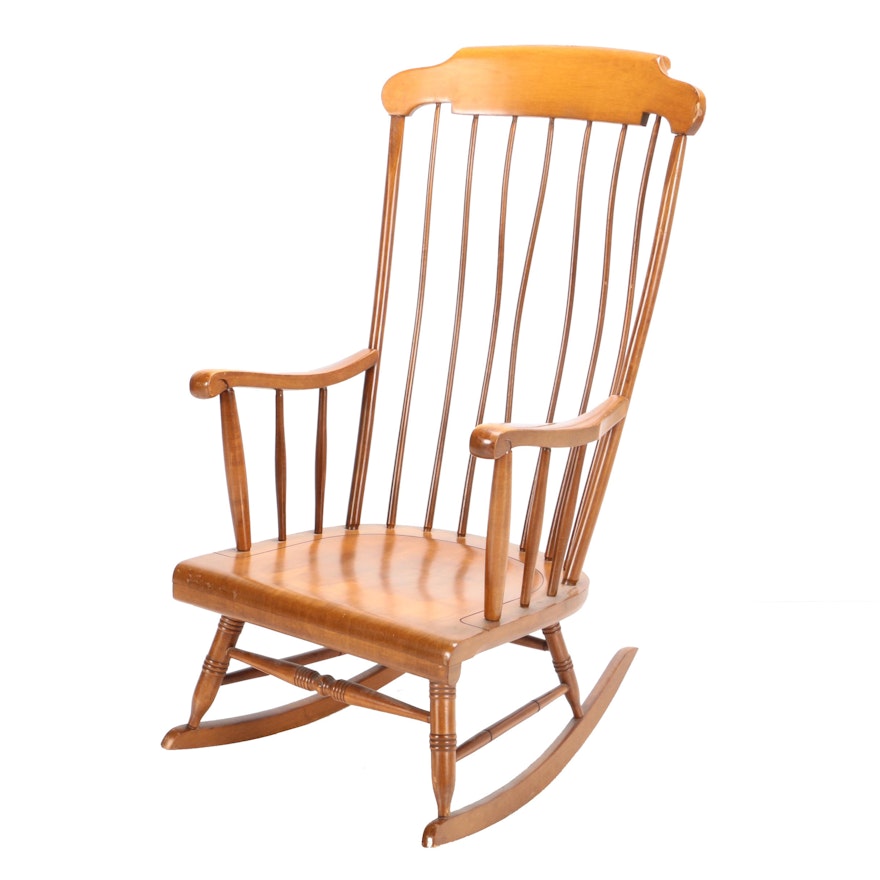 Vintage Colonial Style Rocking Chair by Empire Chair Company