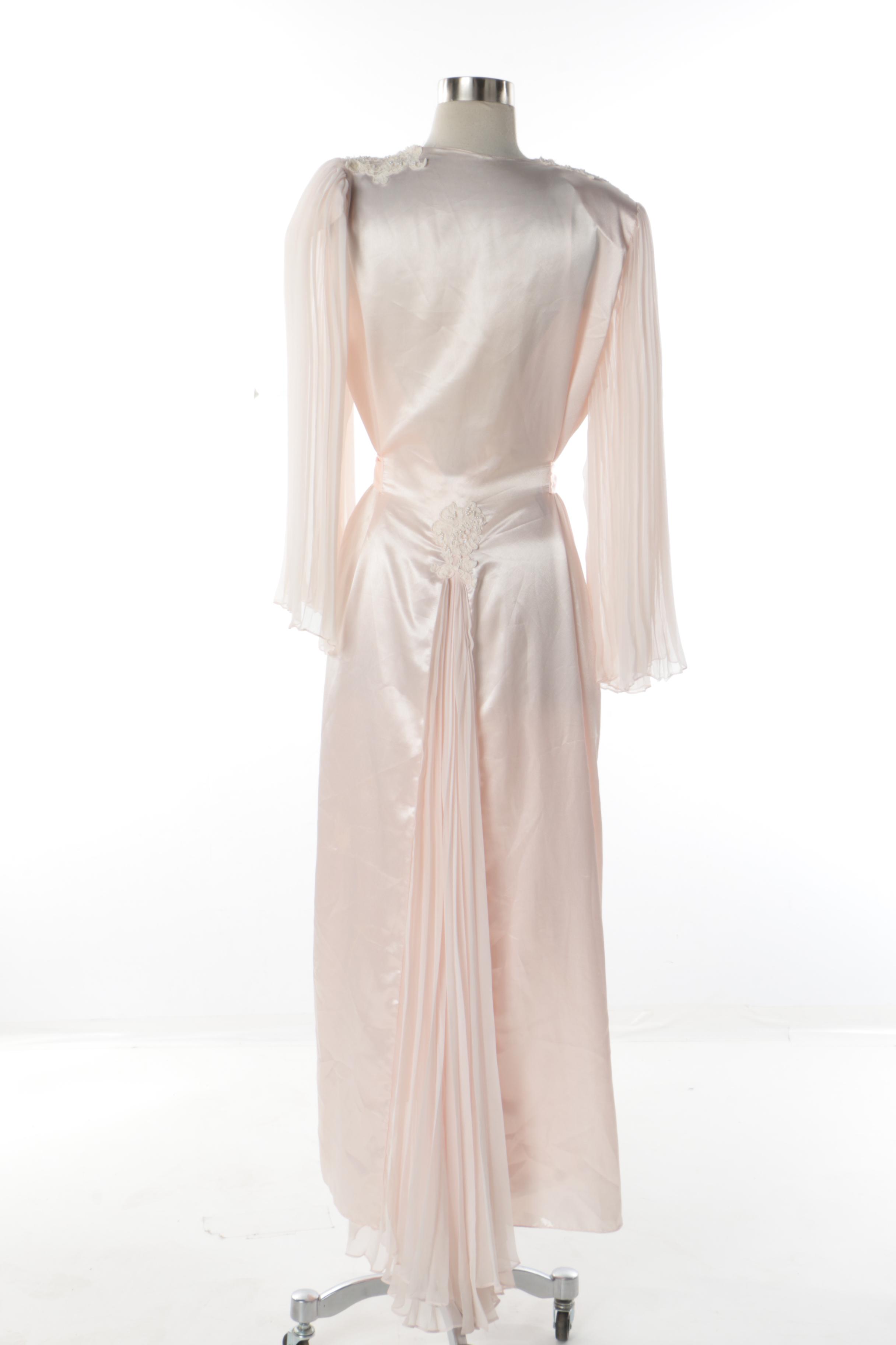 Vintage Jonquil by Diane Samandi Pink Two-Piece Sleepwear Set