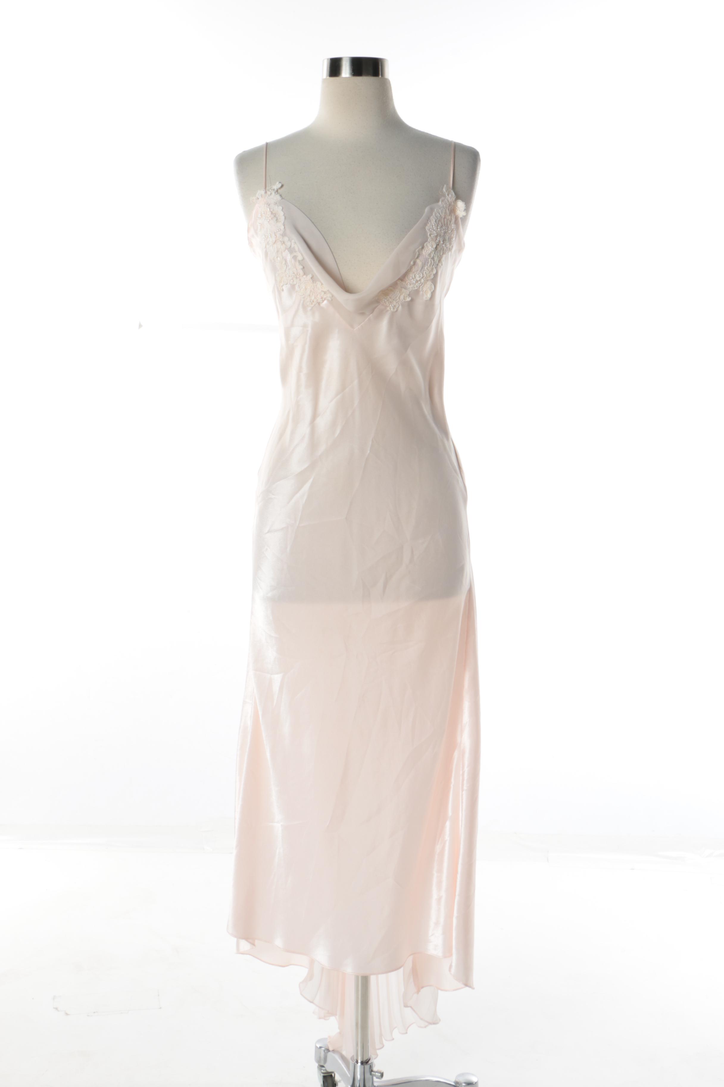 Vintage Jonquil by Diane Samandi Pink Two-Piece Sleepwear Set