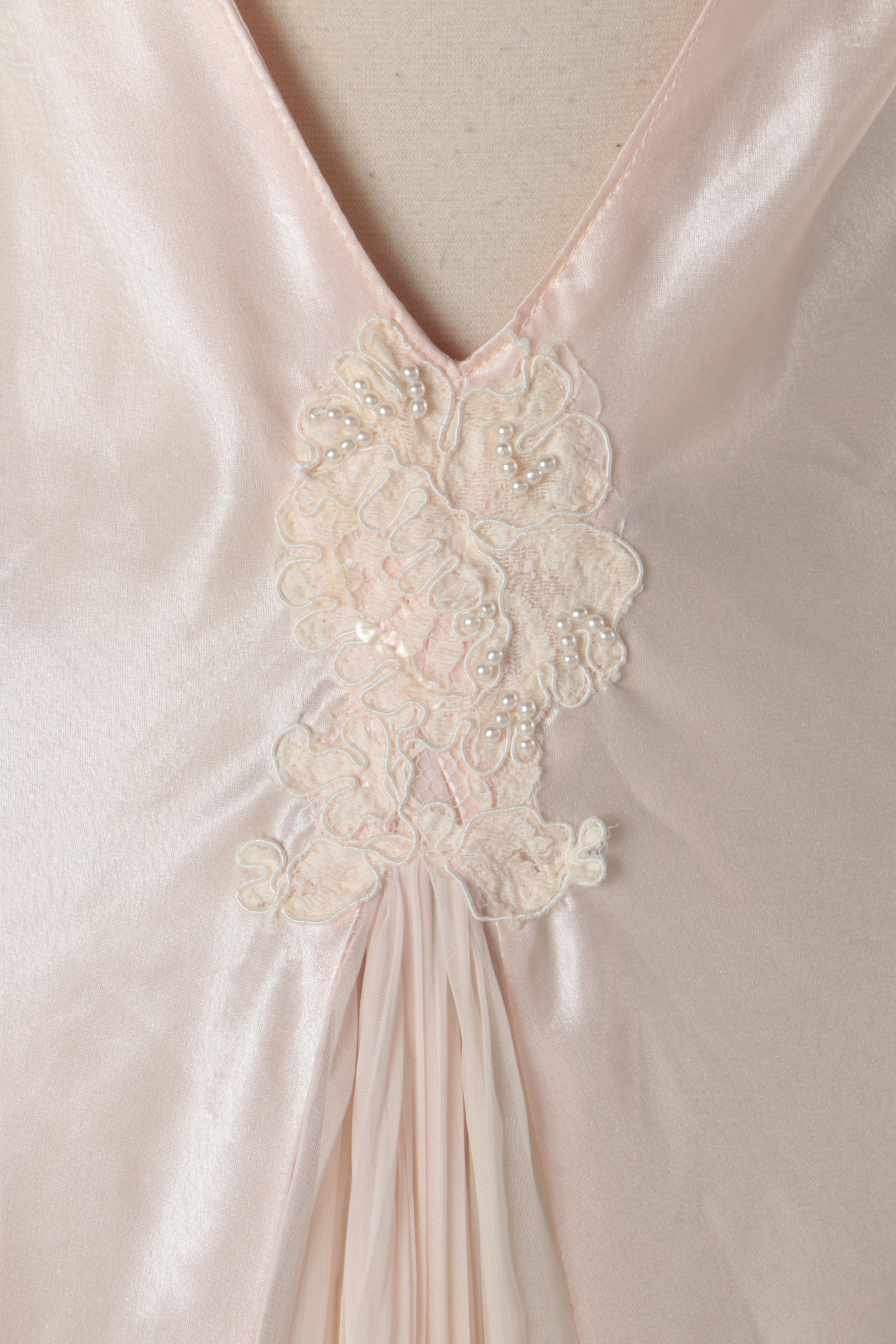 Vintage Jonquil by Diane Samandi Pink Two-Piece Sleepwear Set