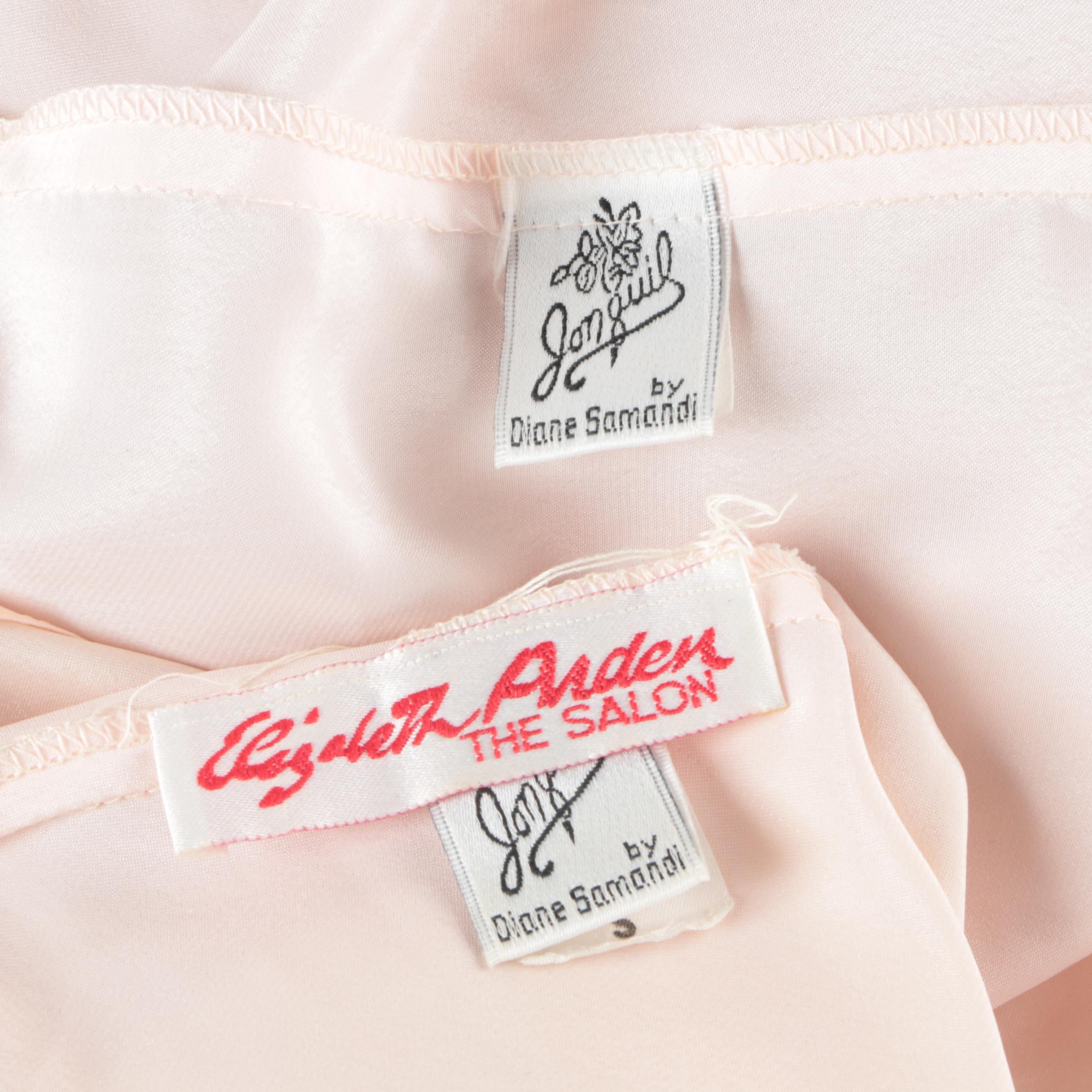 Vintage Jonquil by Diane Samandi Pink Two-Piece Sleepwear Set