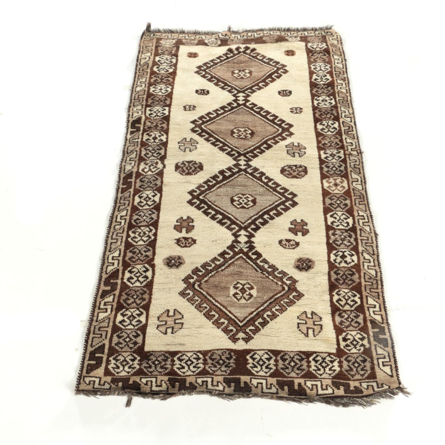 Hand-Knotted Persian Village Wool Accent Rug