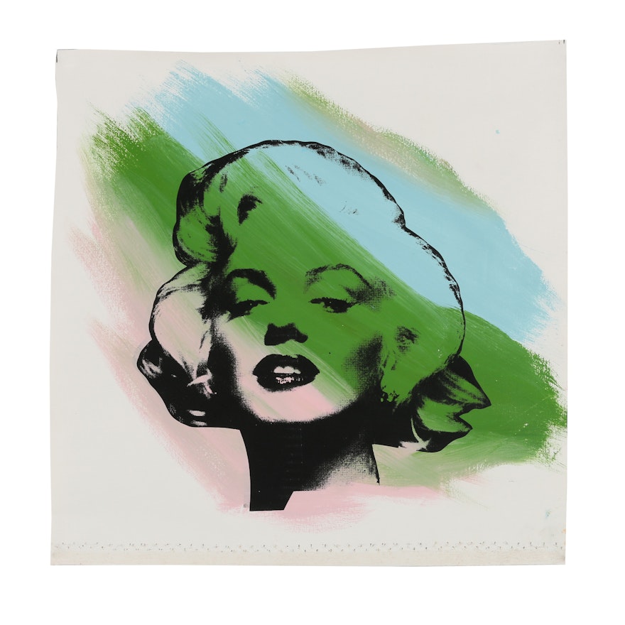 Steve Kaufman Serigraph "Marilyn"