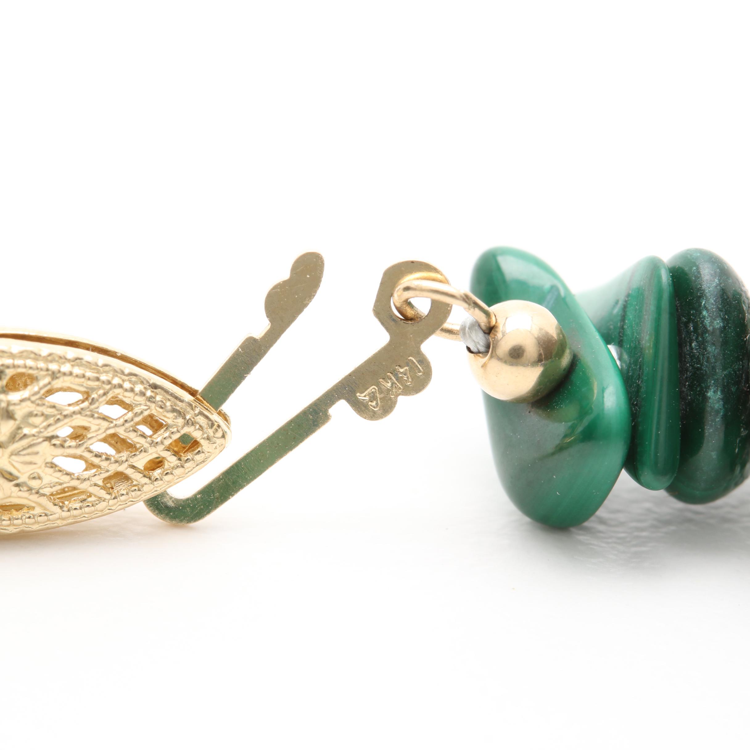 14K Yellow Gold Mixed Gemstone Necklace