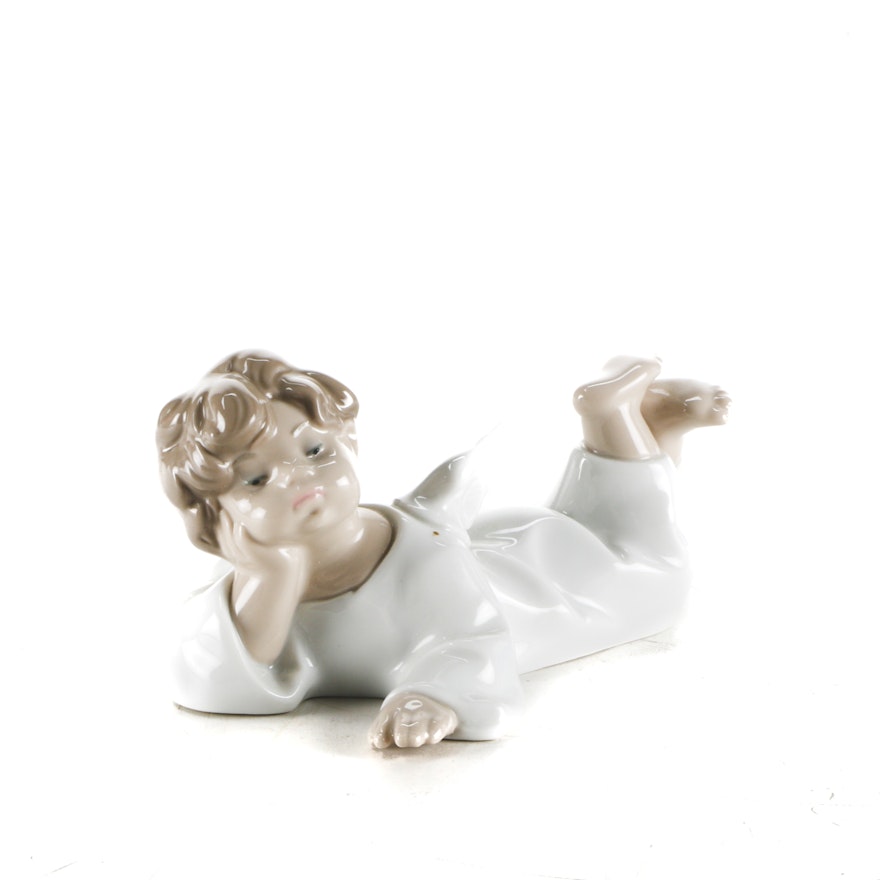 Lladró "Reclining Angel" Figurine