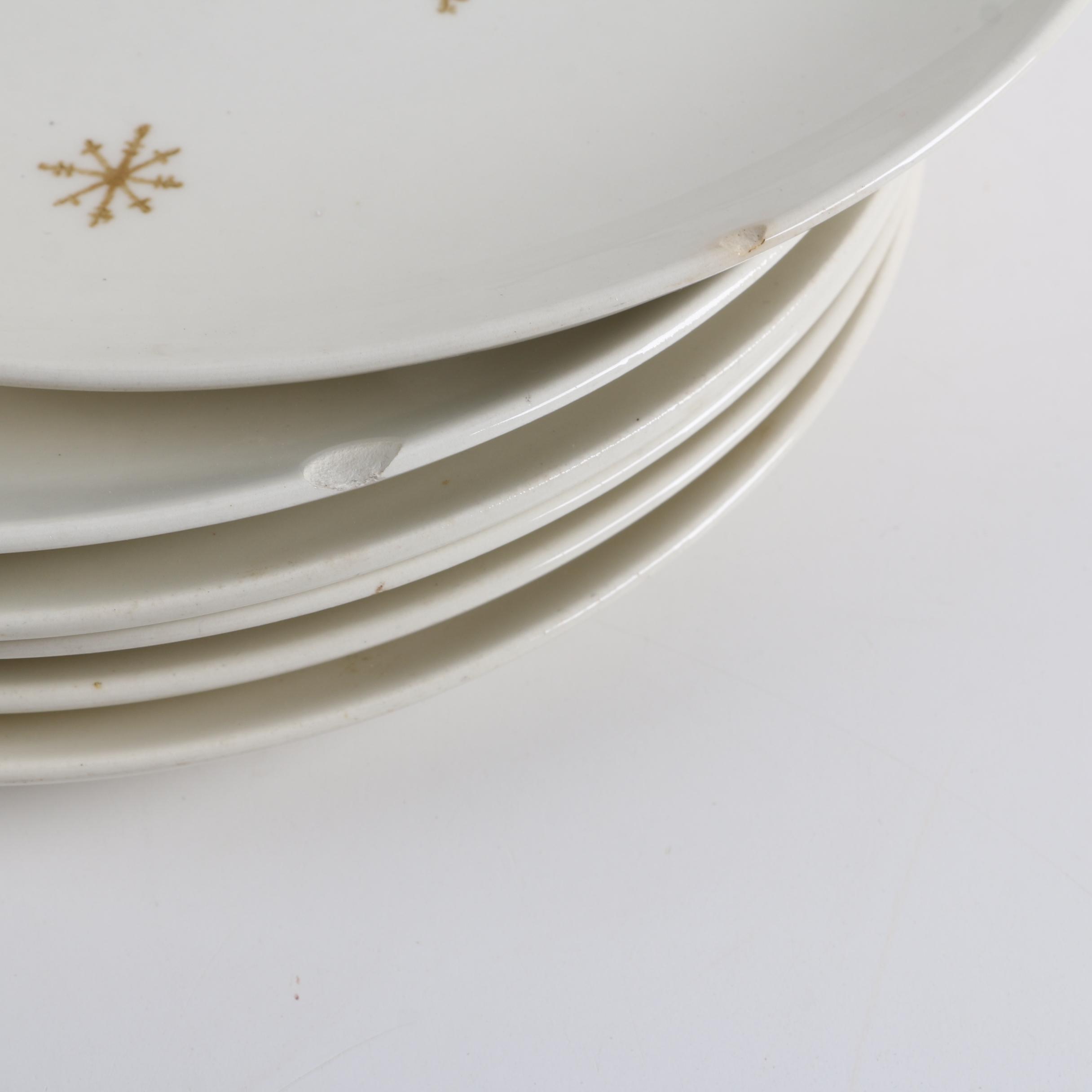 Mid Century Royal China "Star Glow" and Harker Bakerite "Tulip" Dinnerware