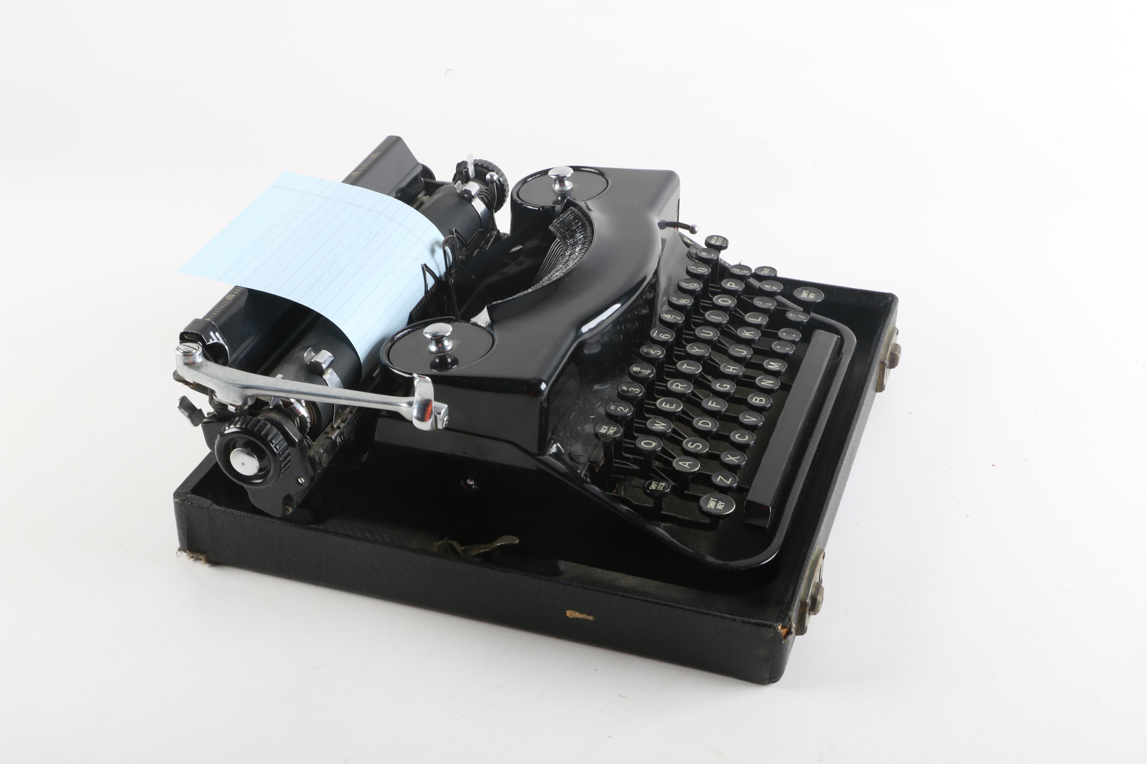 1940 Remington Rand Model 1 Portable Typewriter