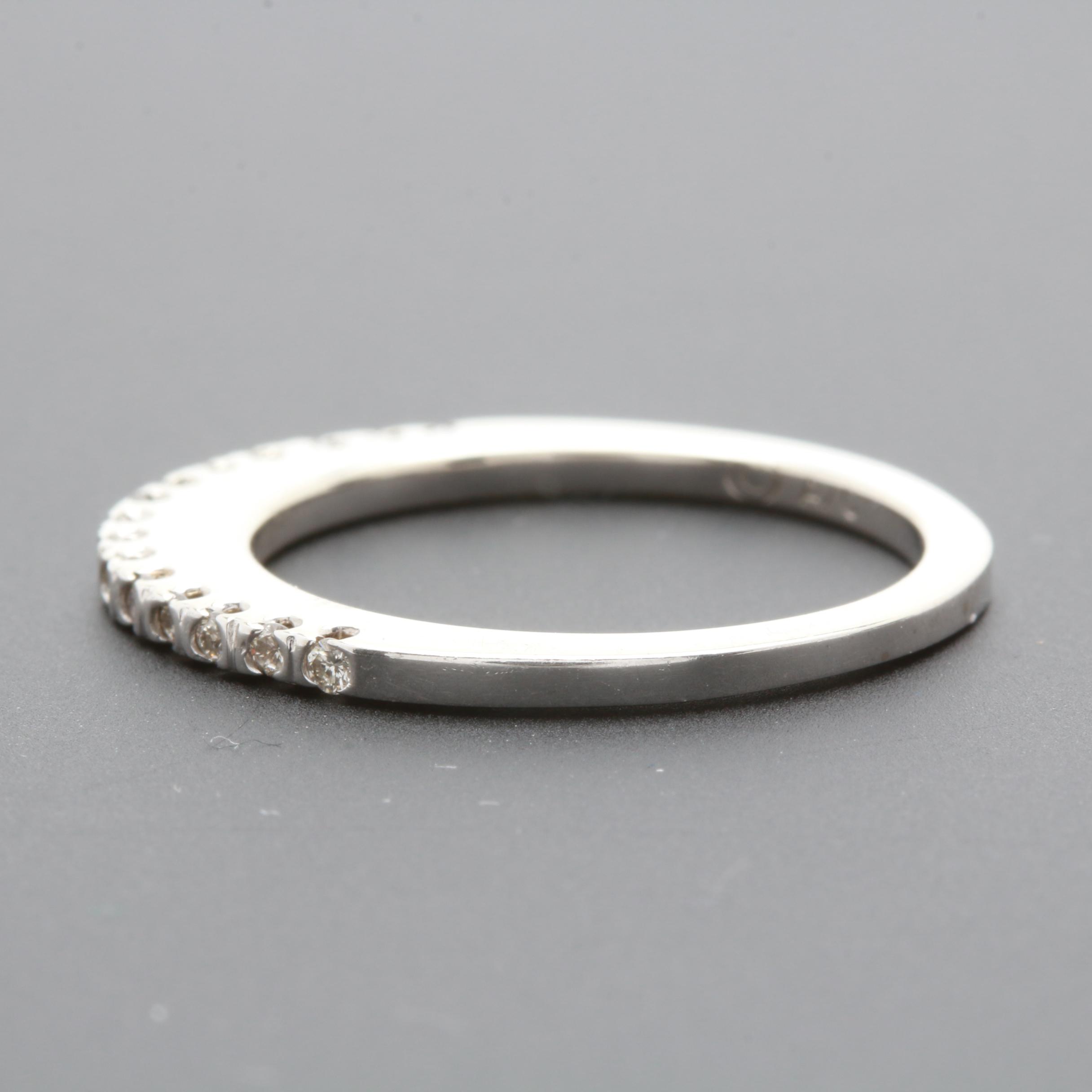 14K White Gold Diamond Ring