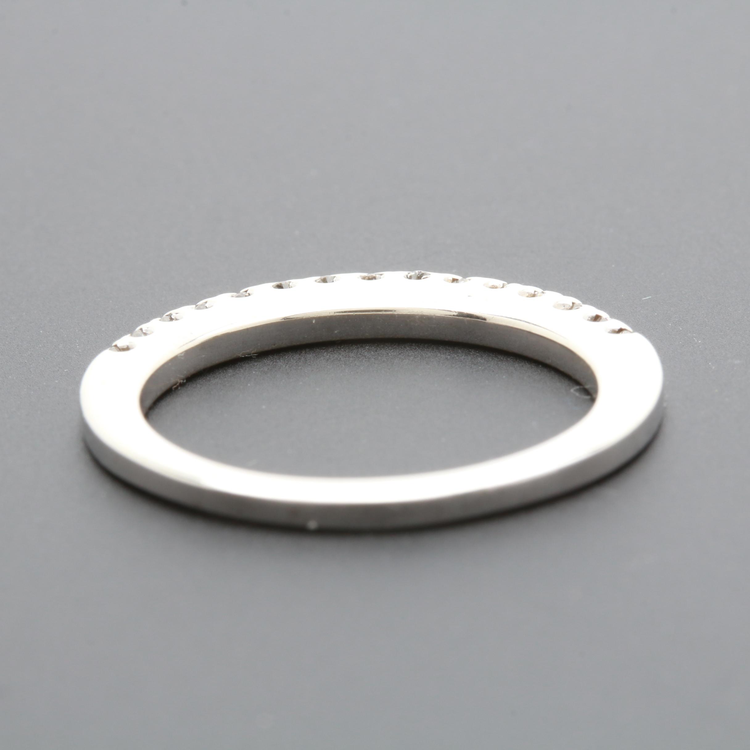 14K White Gold Diamond Ring