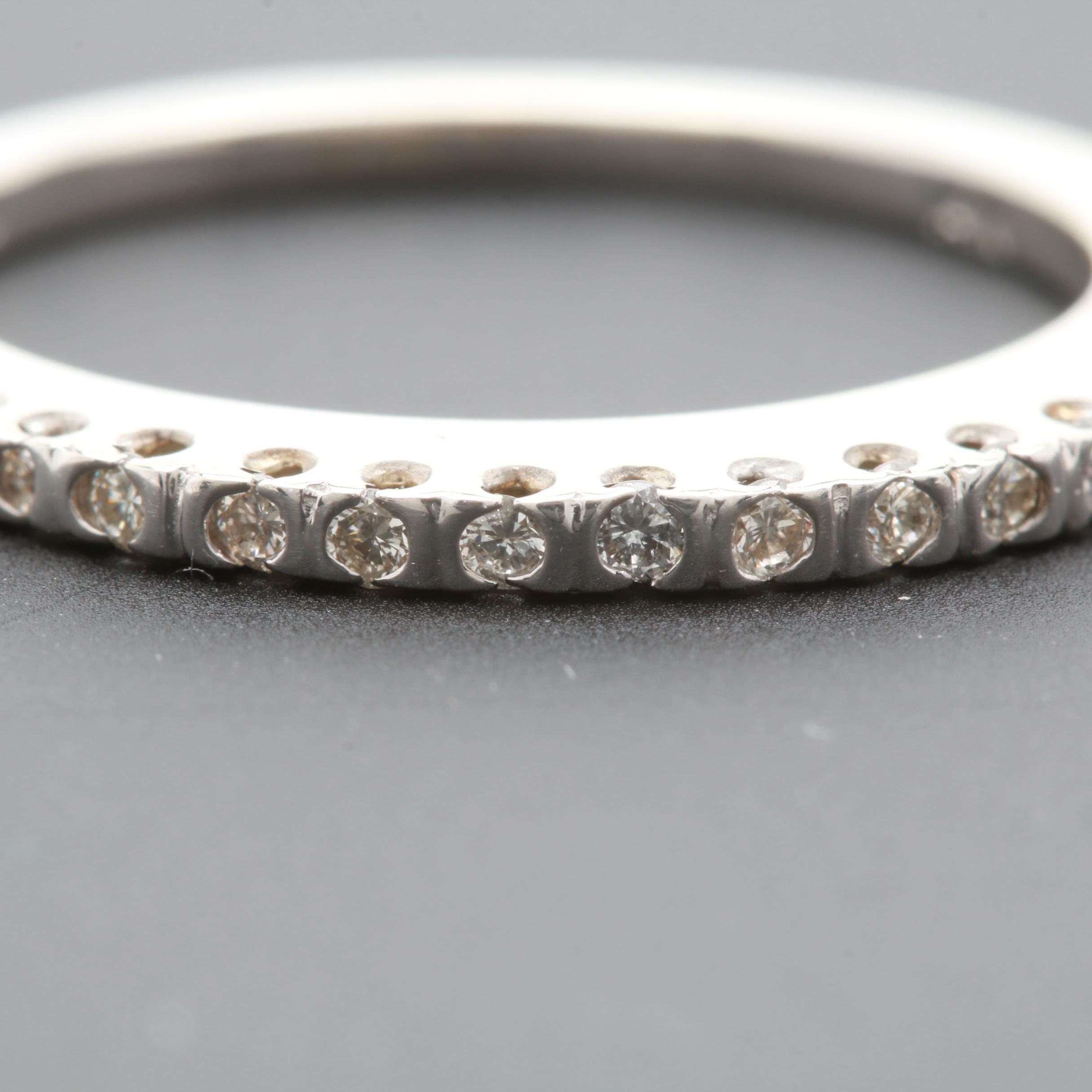 14K White Gold Diamond Ring