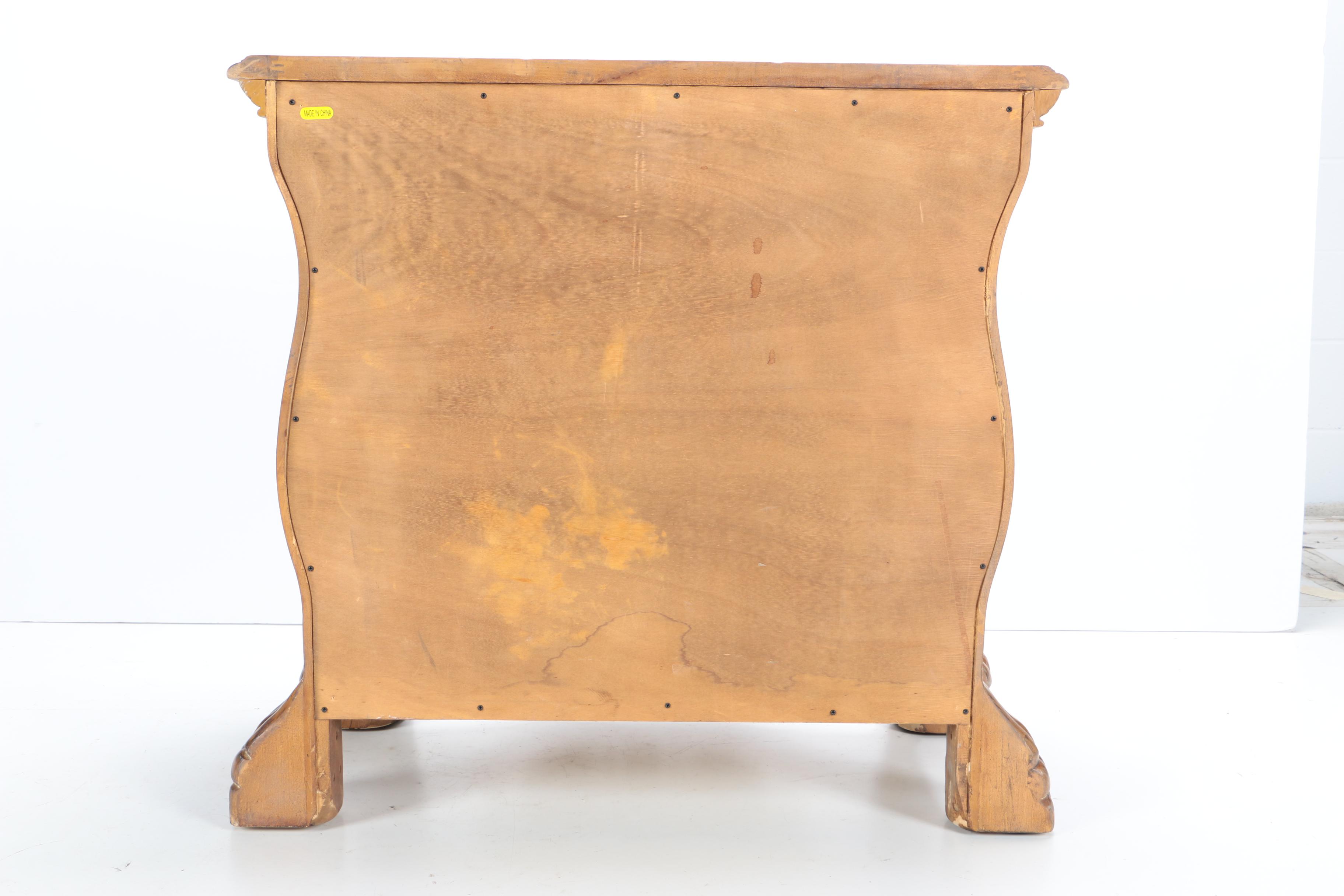 Nightstand with Stone Inlay Top by Michael Amini for AICO