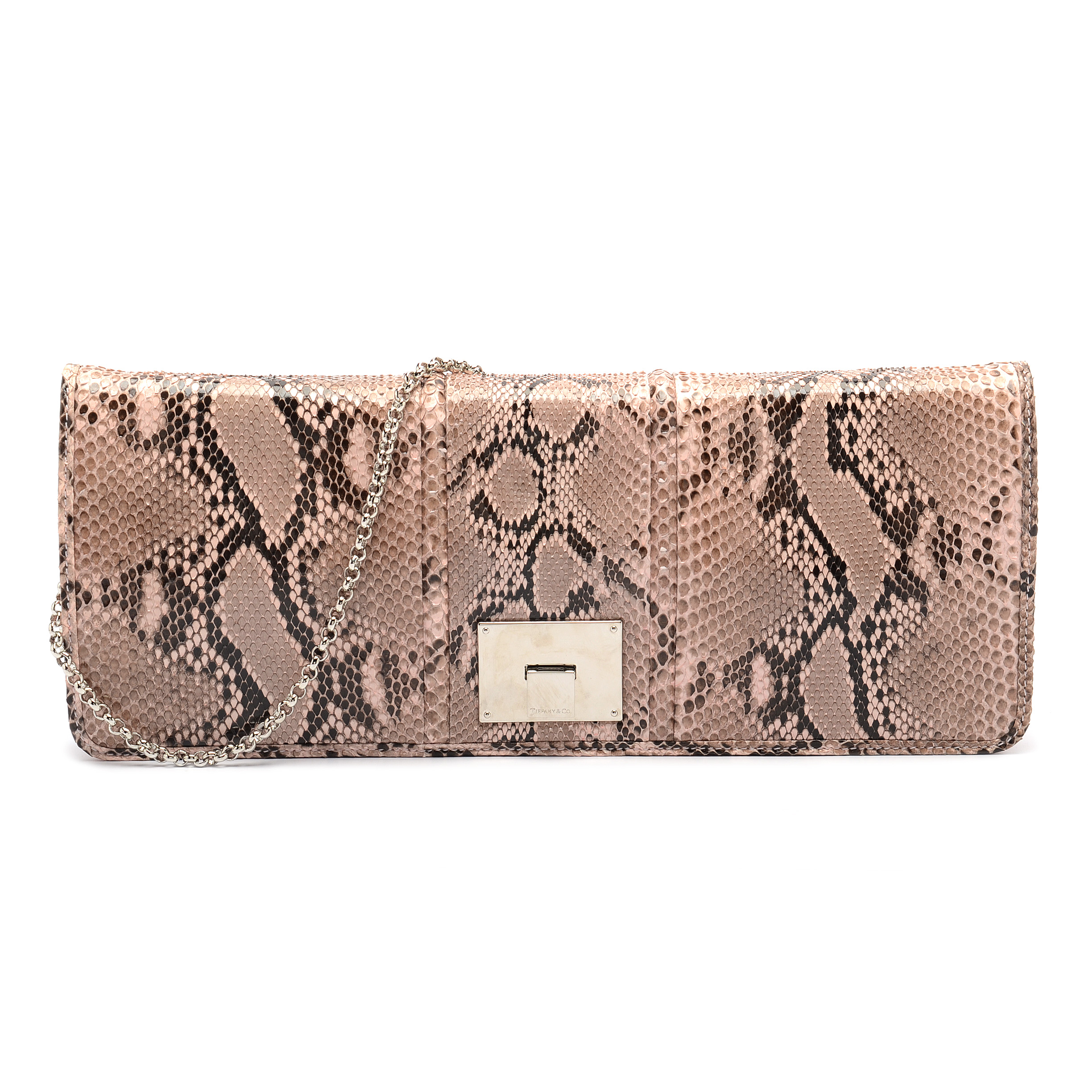 Tiffany & Co. Python Snakeskin Clutch Purse
